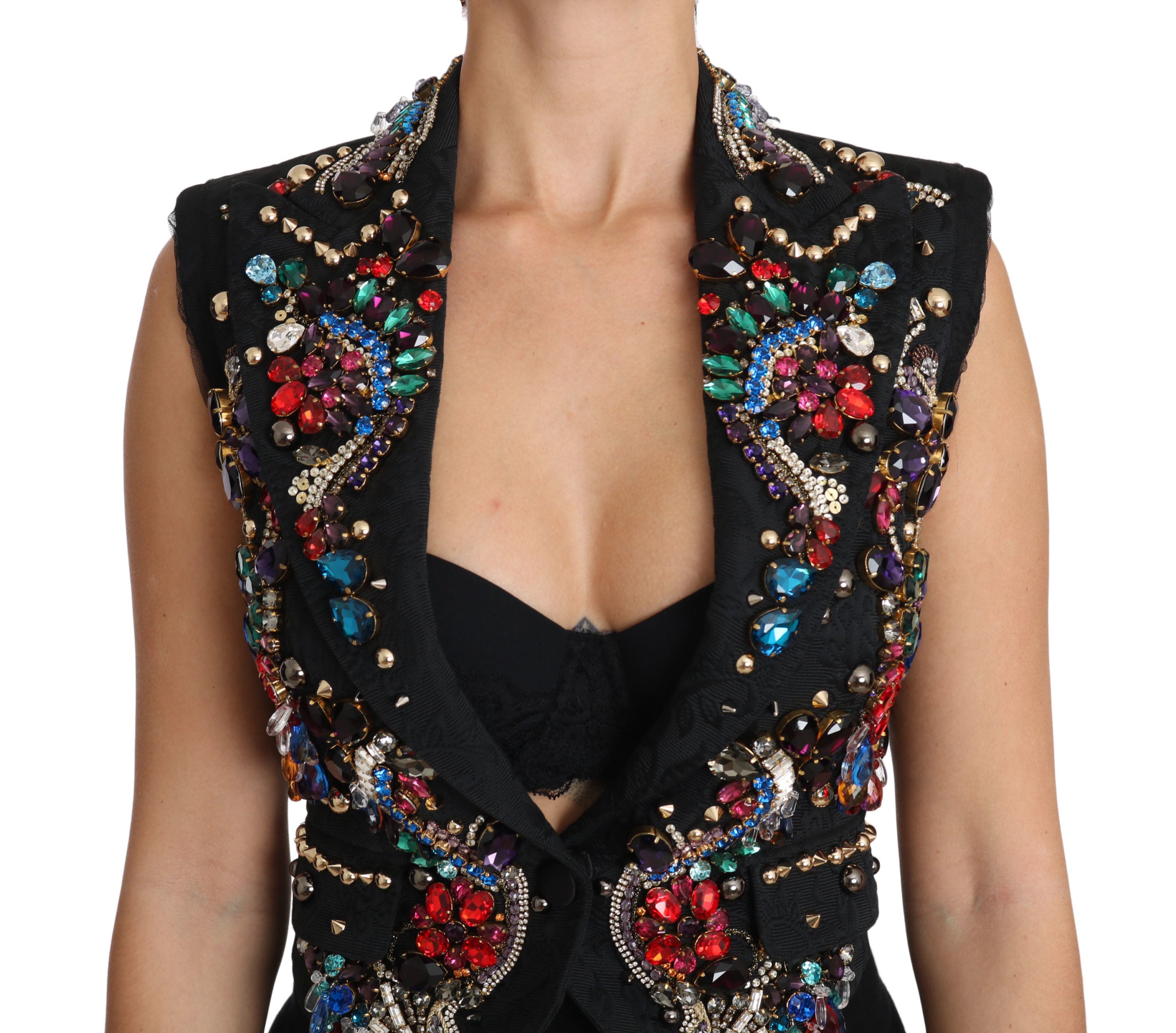 Dolce & Gabbana Enchanted Sicily Weste mit Kristallverzierung