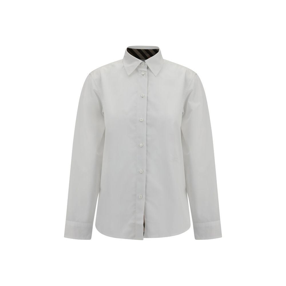 Burberry White Cotton Dress Shirt