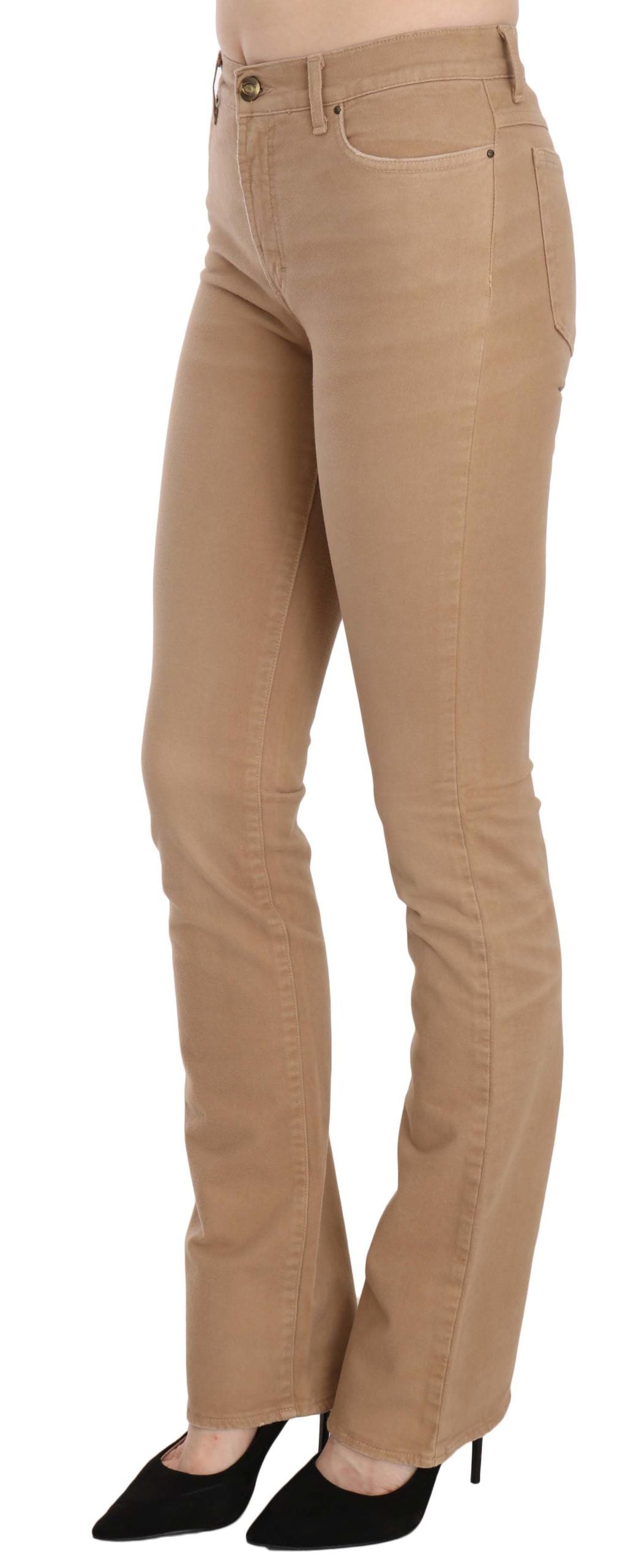 Just Cavalli Schicke, braune Skinny-Hose mit mittlerer Taille