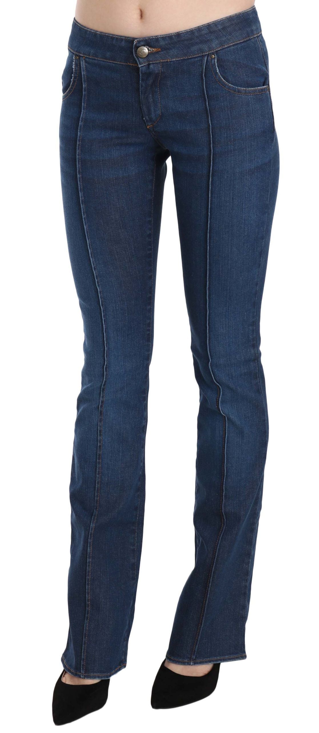 Just Cavalli – Schicke, blau verwaschene Bootcut-Jeans