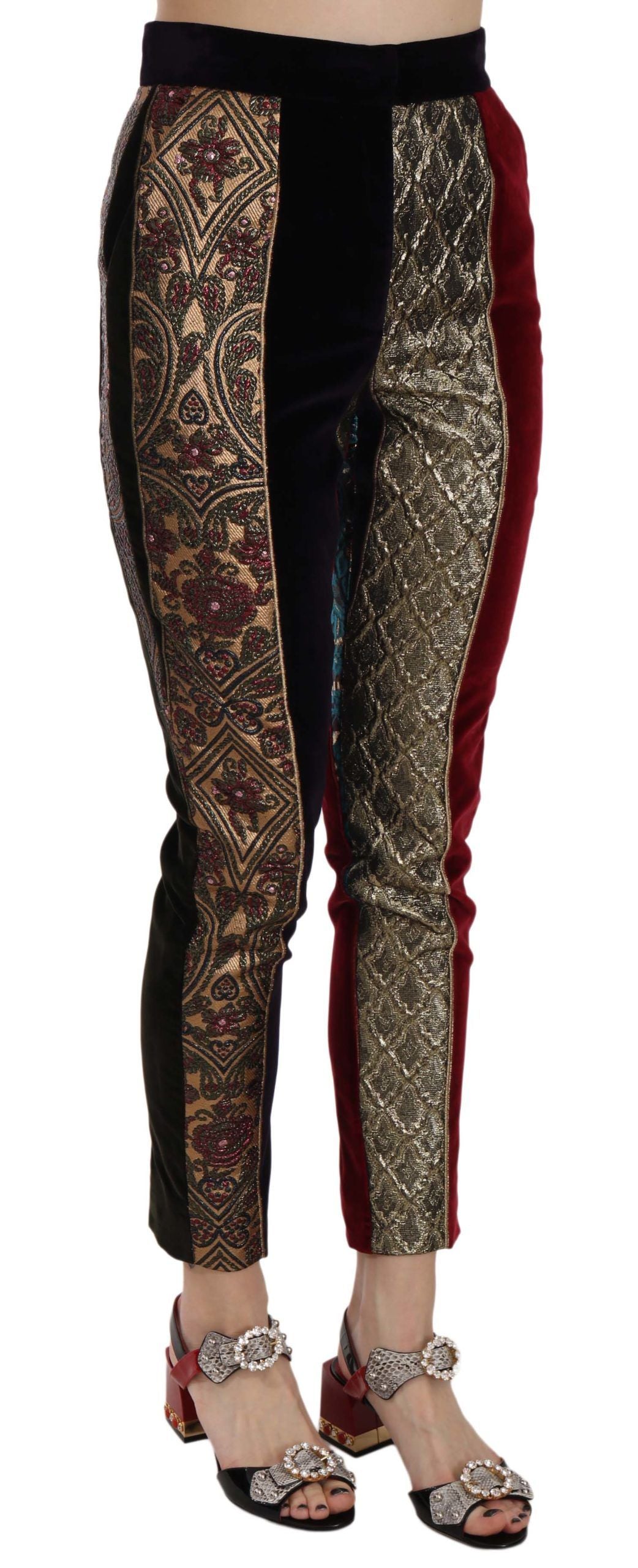Dolce & Gabbana Elegante mehrfarbige Jacquard-Shorts