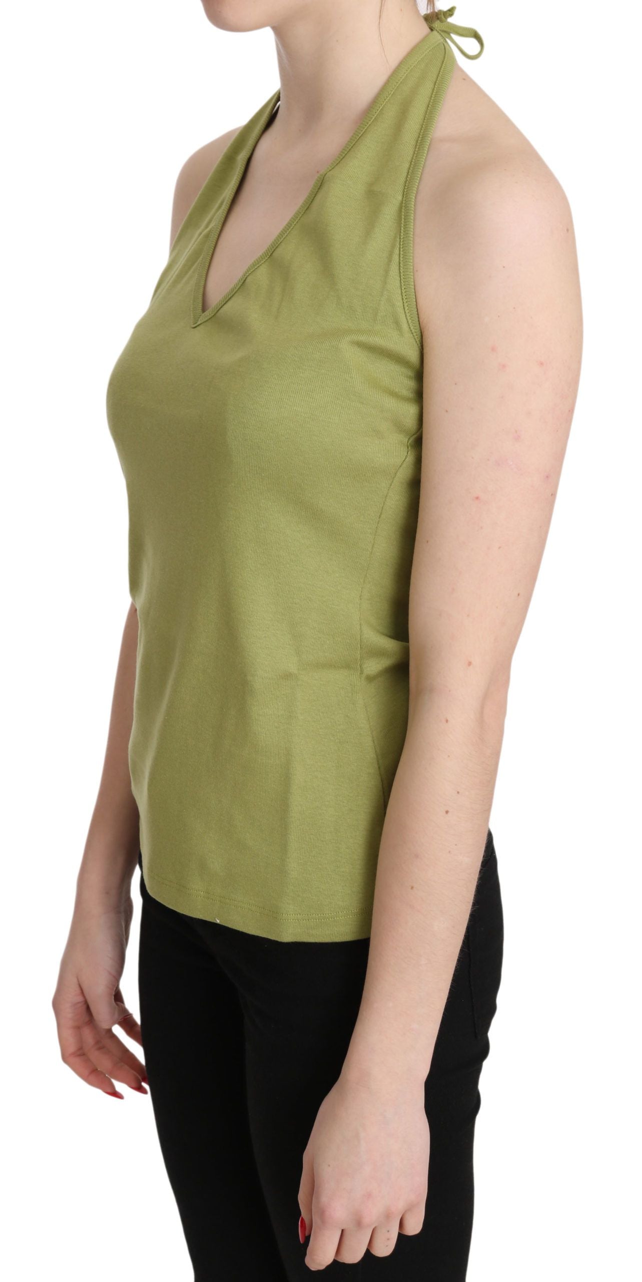 Maiou casual fără mâneci, cu imprimeu halter elegant GF Ferre