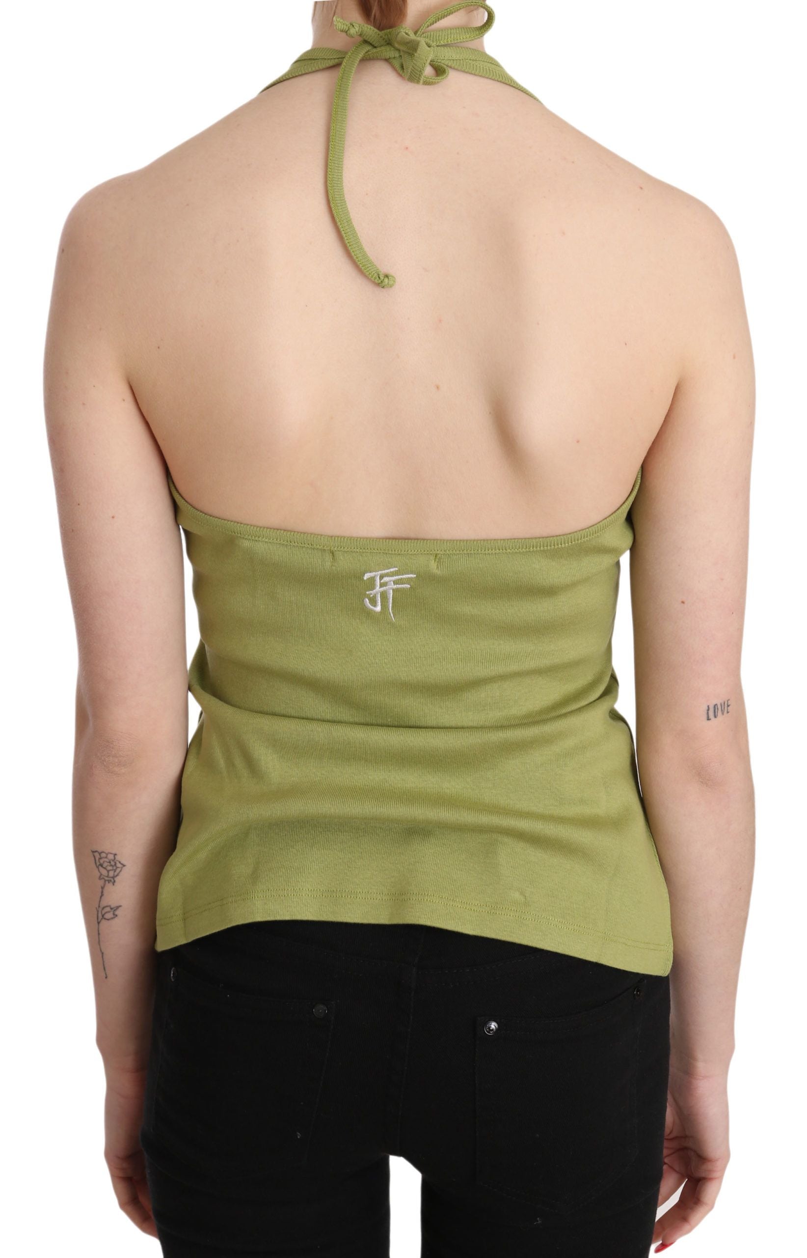 Maiou casual fără mâneci, cu imprimeu halter elegant GF Ferre