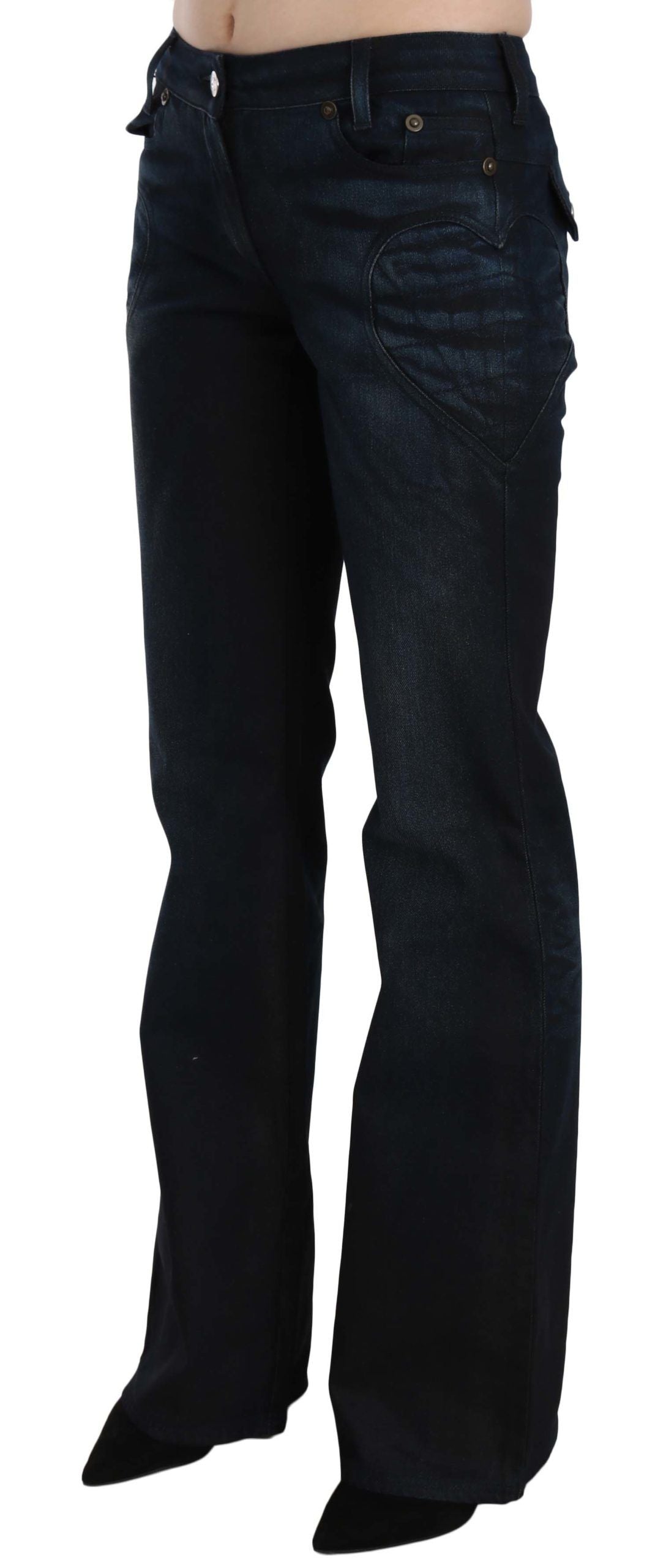 Just Cavalli Schicke, gerade geschnittene Jeanshose mit mittlerer Taille