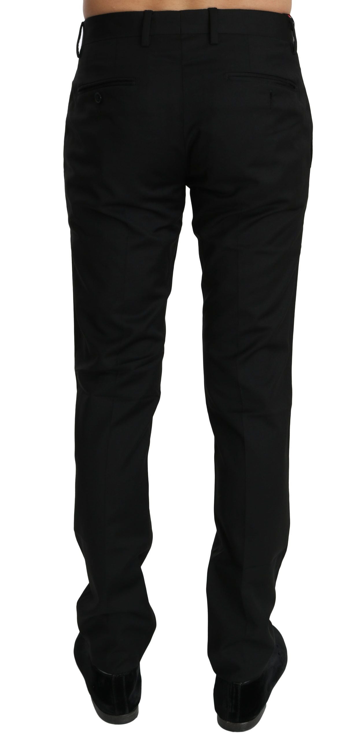 Dolce & Gabbana Elegante schwarze Anzughose aus Wolle