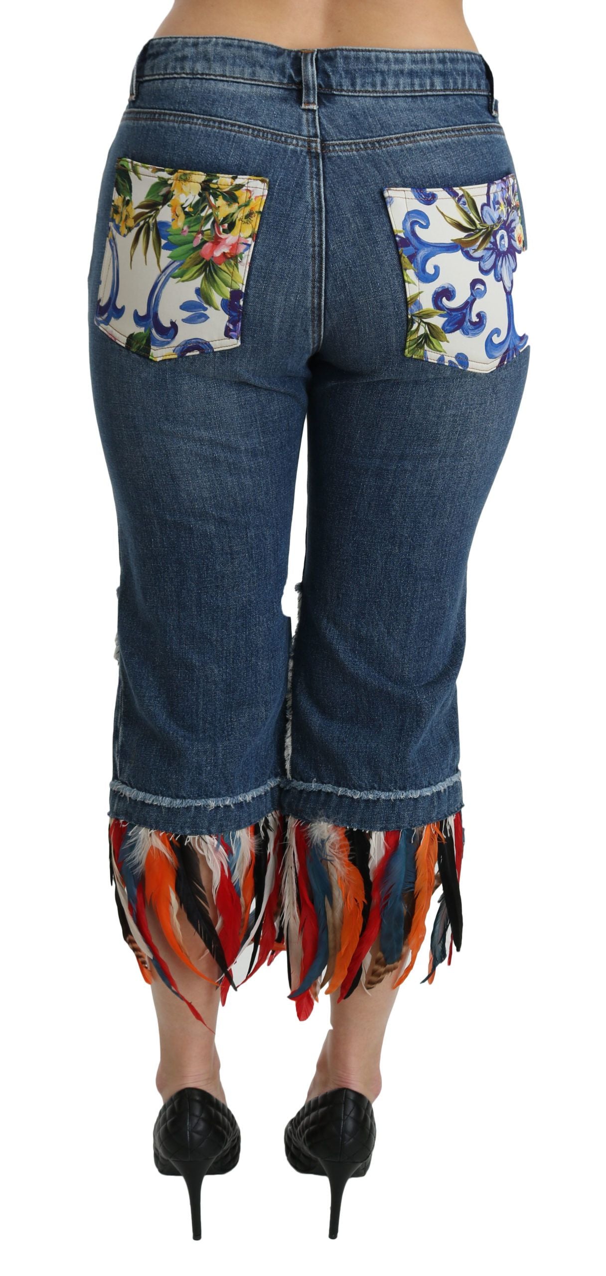 Dolce & Gabbana Schicke verkürzte Jeans mit niedriger Taille