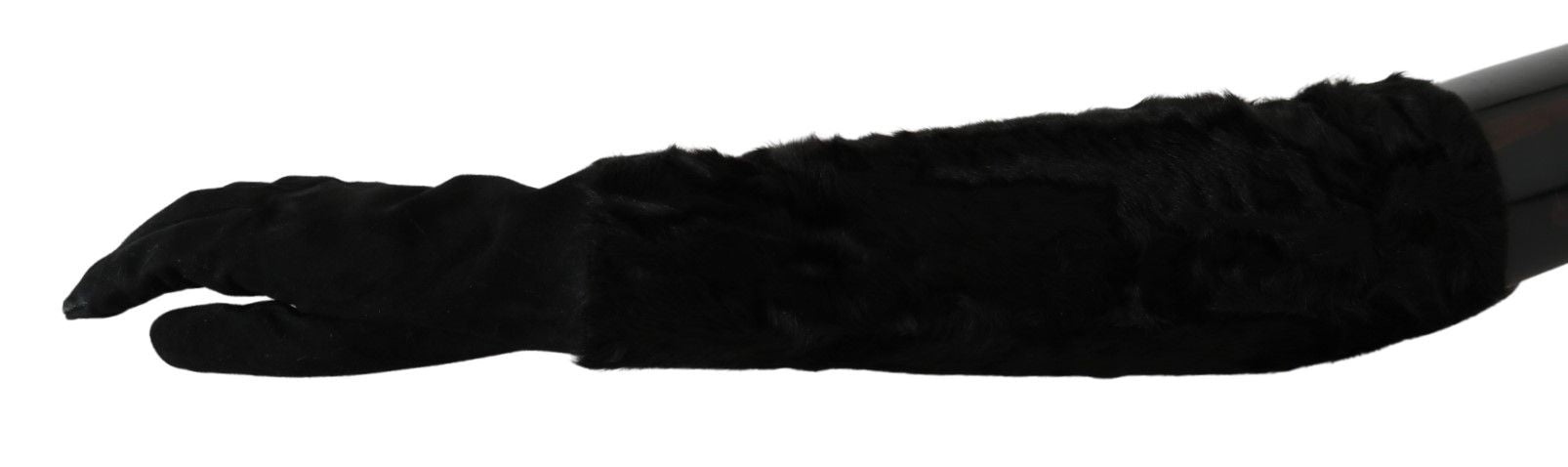 Mănuși elegante din piele întoarsă până la cot Dolce & Gabbana