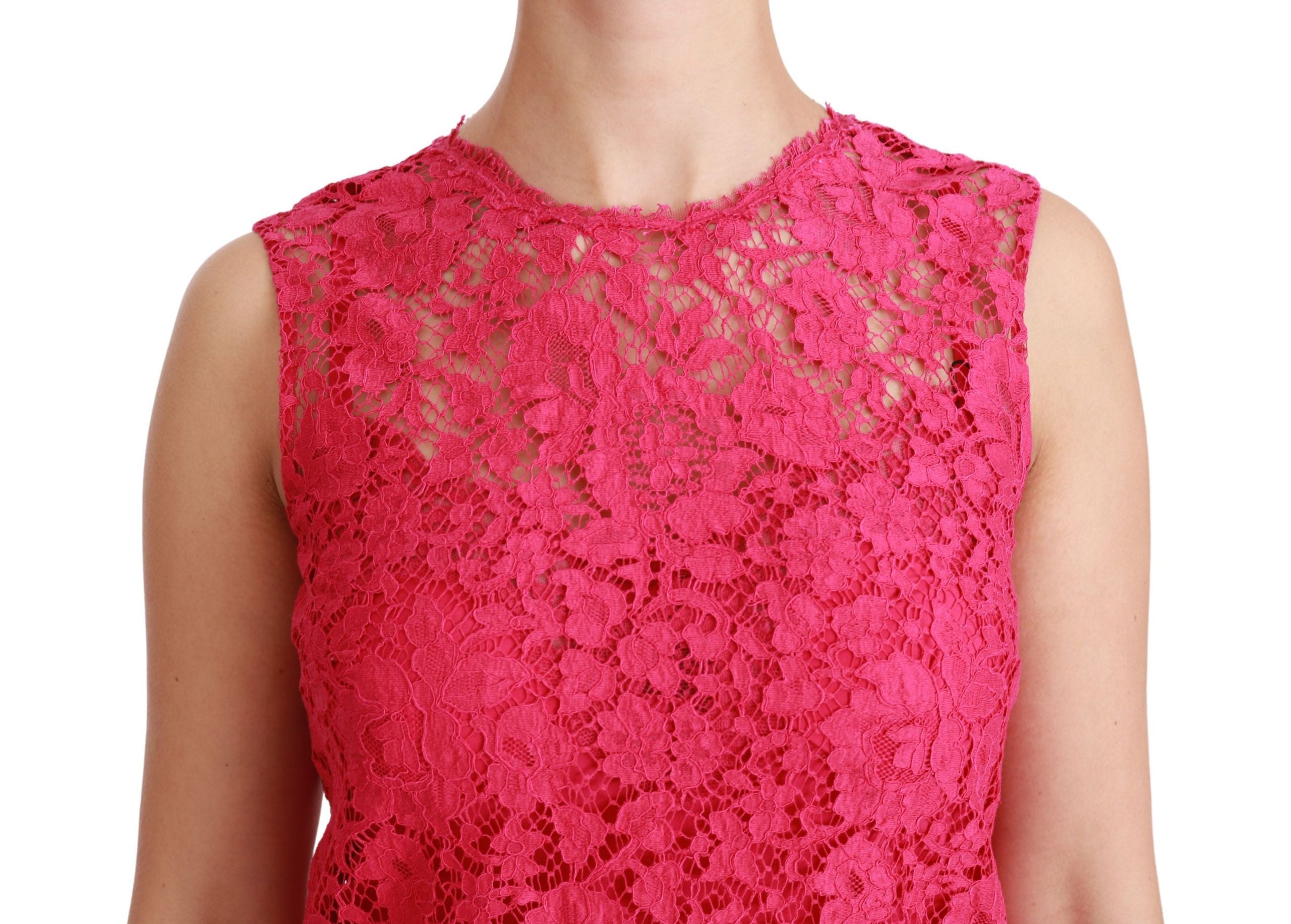 Dolce & Gabbana – Schockierendes, rosa Mini-Bodycon-Kleid