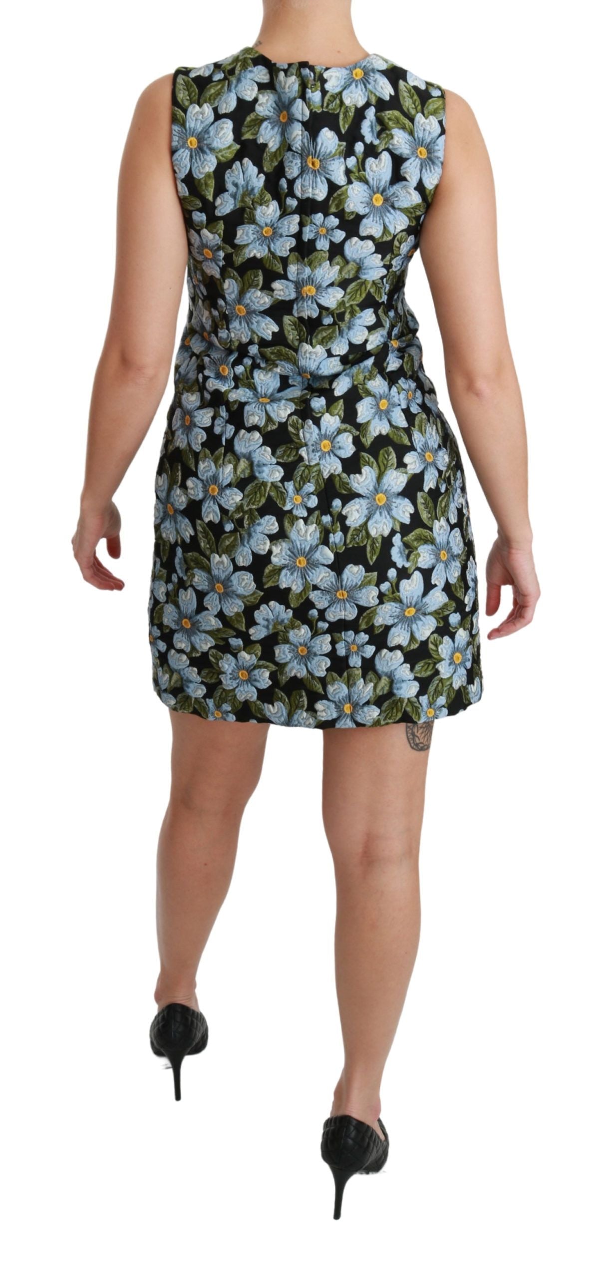 Dolce & Gabbana – Elegantes Mini-Etuikleid mit Blumenmuster