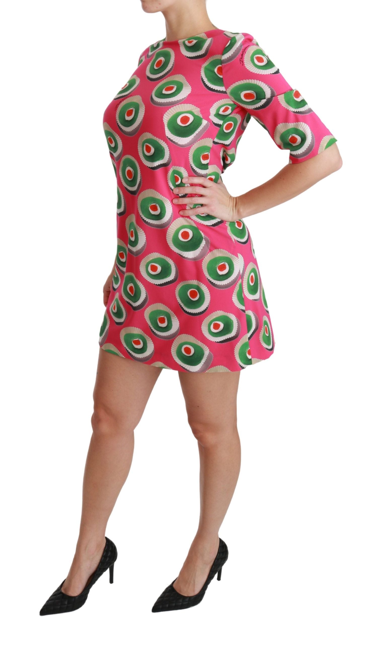 Dolce & Gabbana – Sicily Cupcake-Etuikleid in Rosa