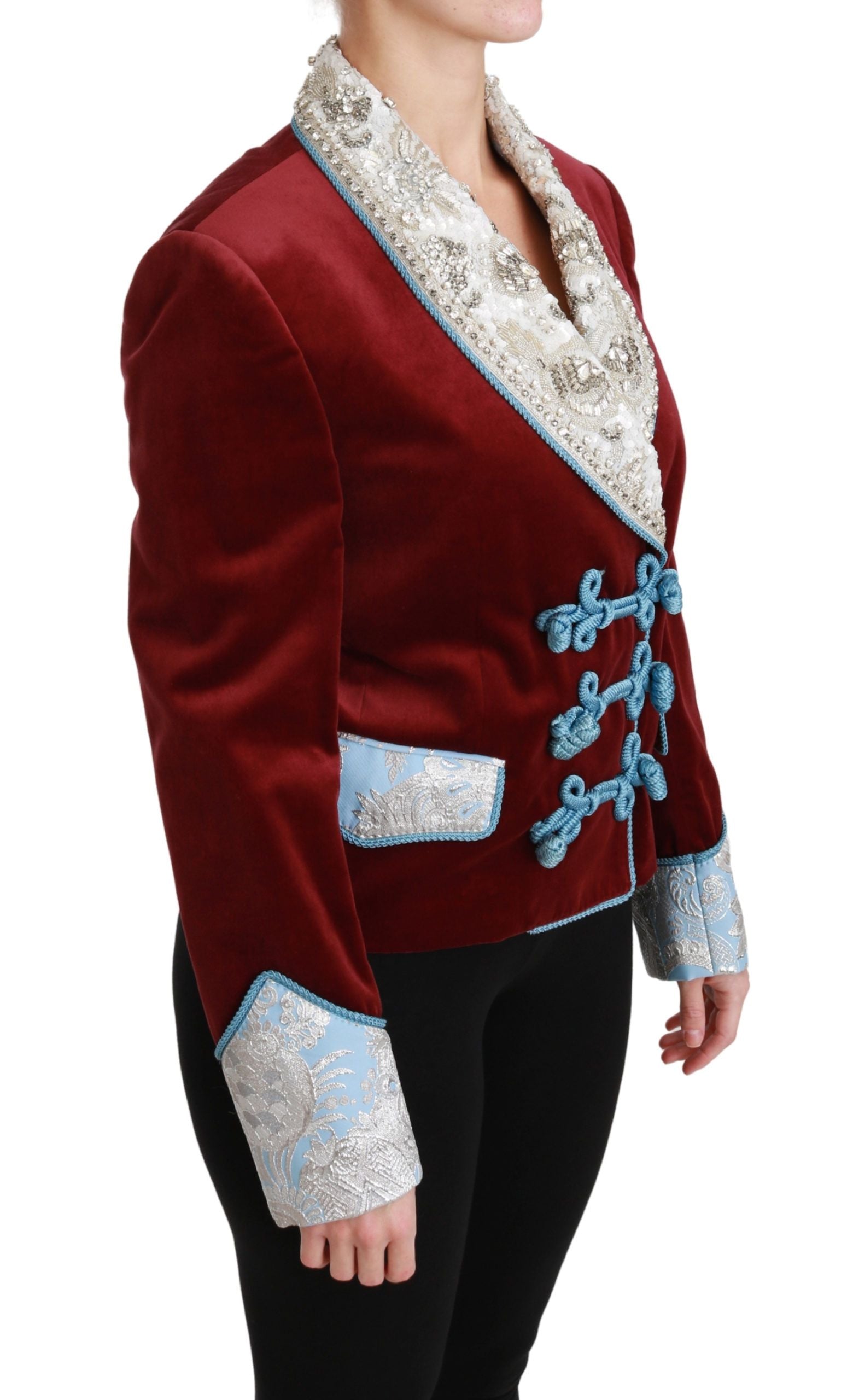 Dolce & Gabbana – Opulenter roter Blazer mit Barock-Detail