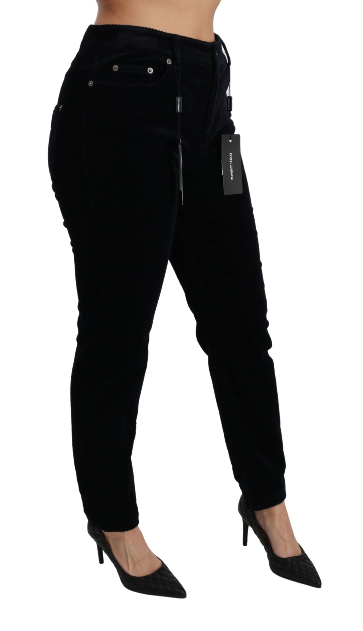 Dolce & Gabbana – Schicke Skinny-Cordjeans mit mittlerer Taille