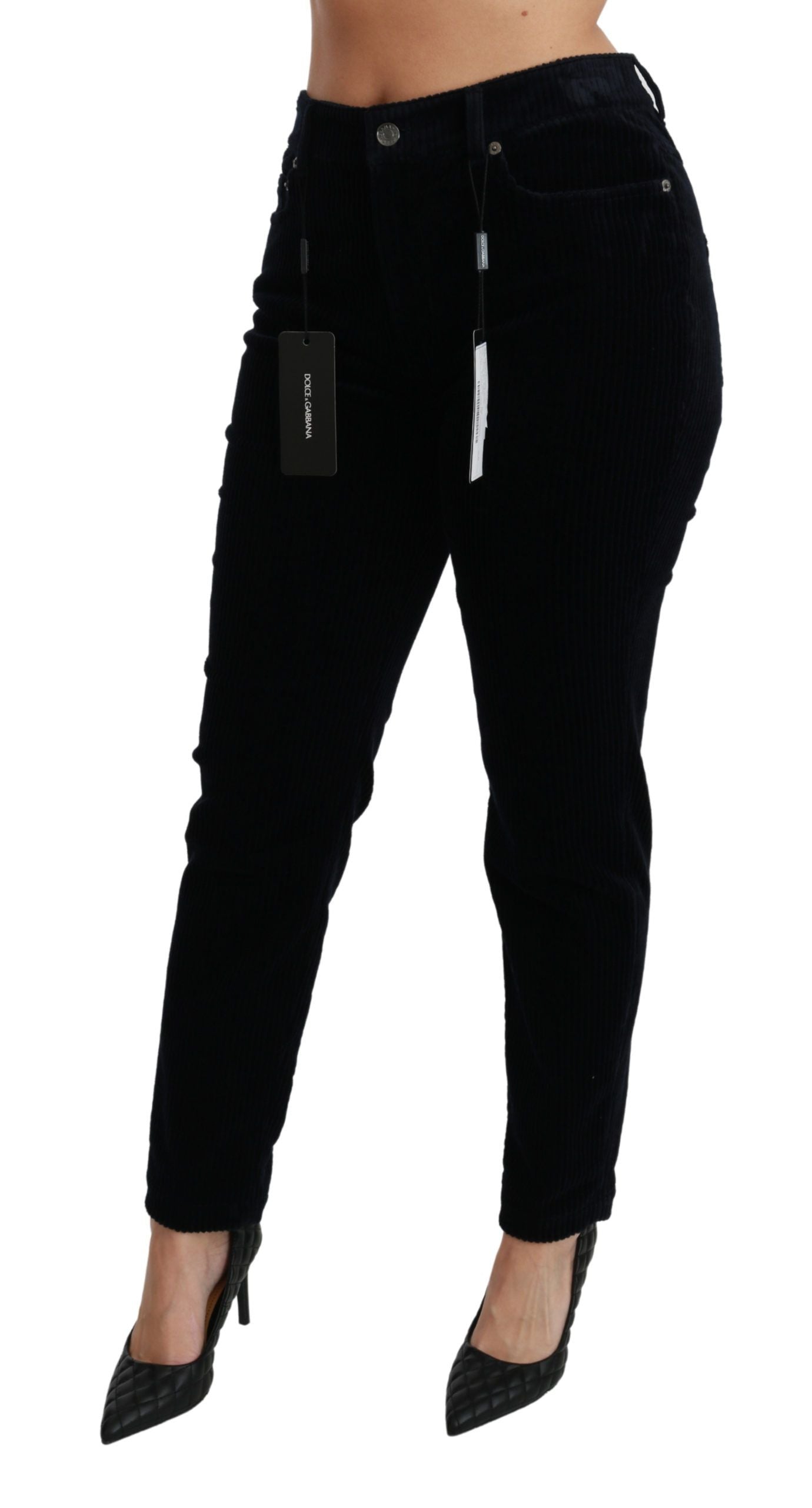 Dolce & Gabbana – Schicke Skinny-Cordjeans mit mittlerer Taille
