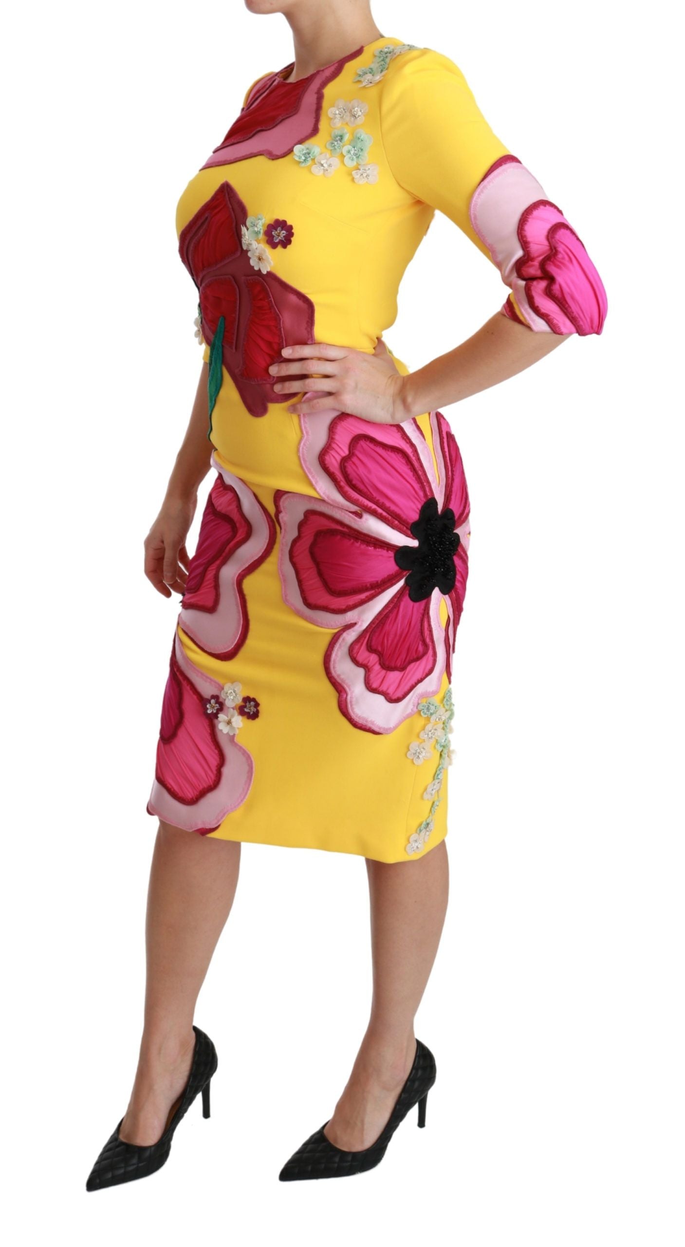 Dolce & Gabbana Sunshine Bloom Etuikleid in Knielänge