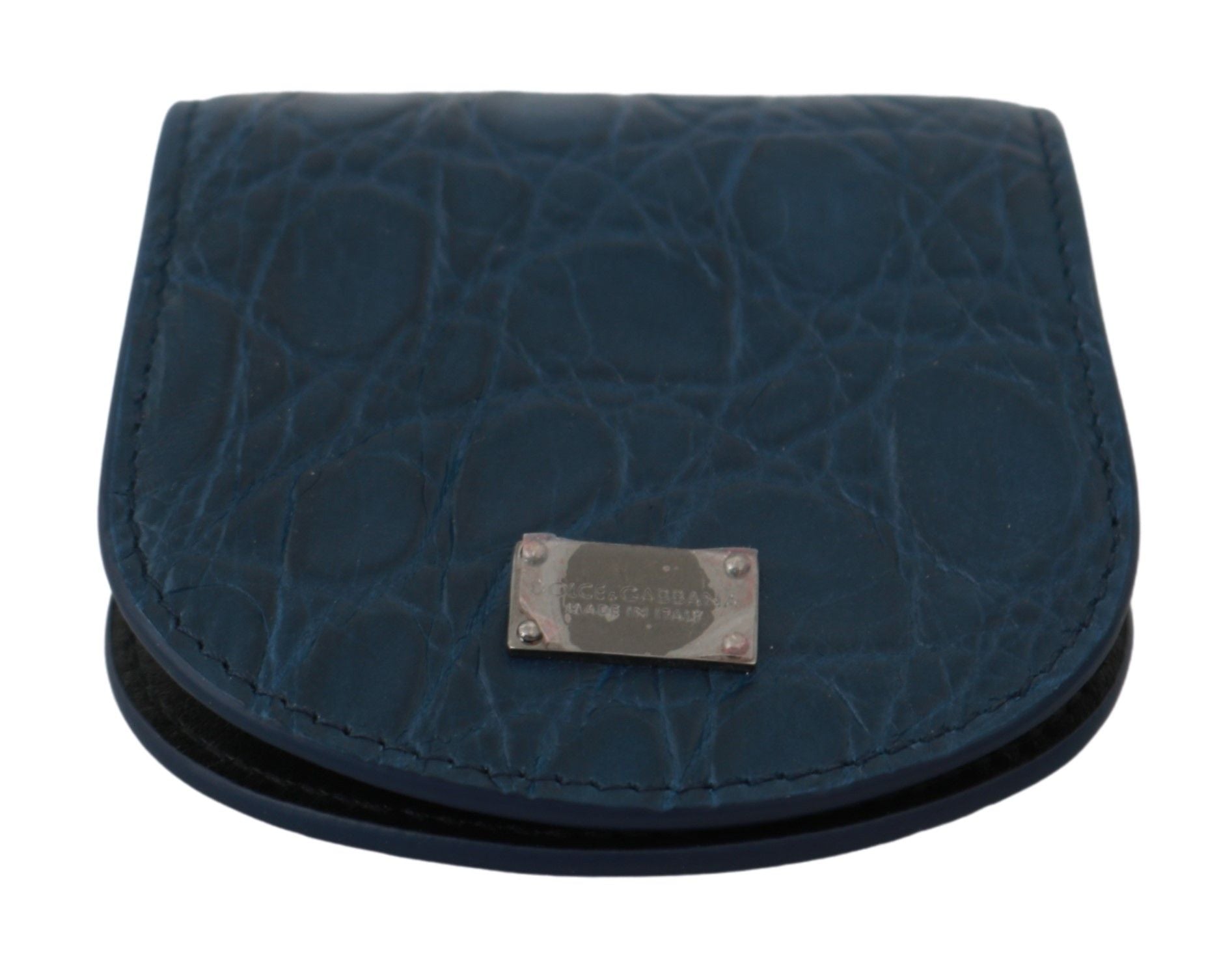 Portofel Dolce & Gabbana Sleek Blue Caimano Prezervativ