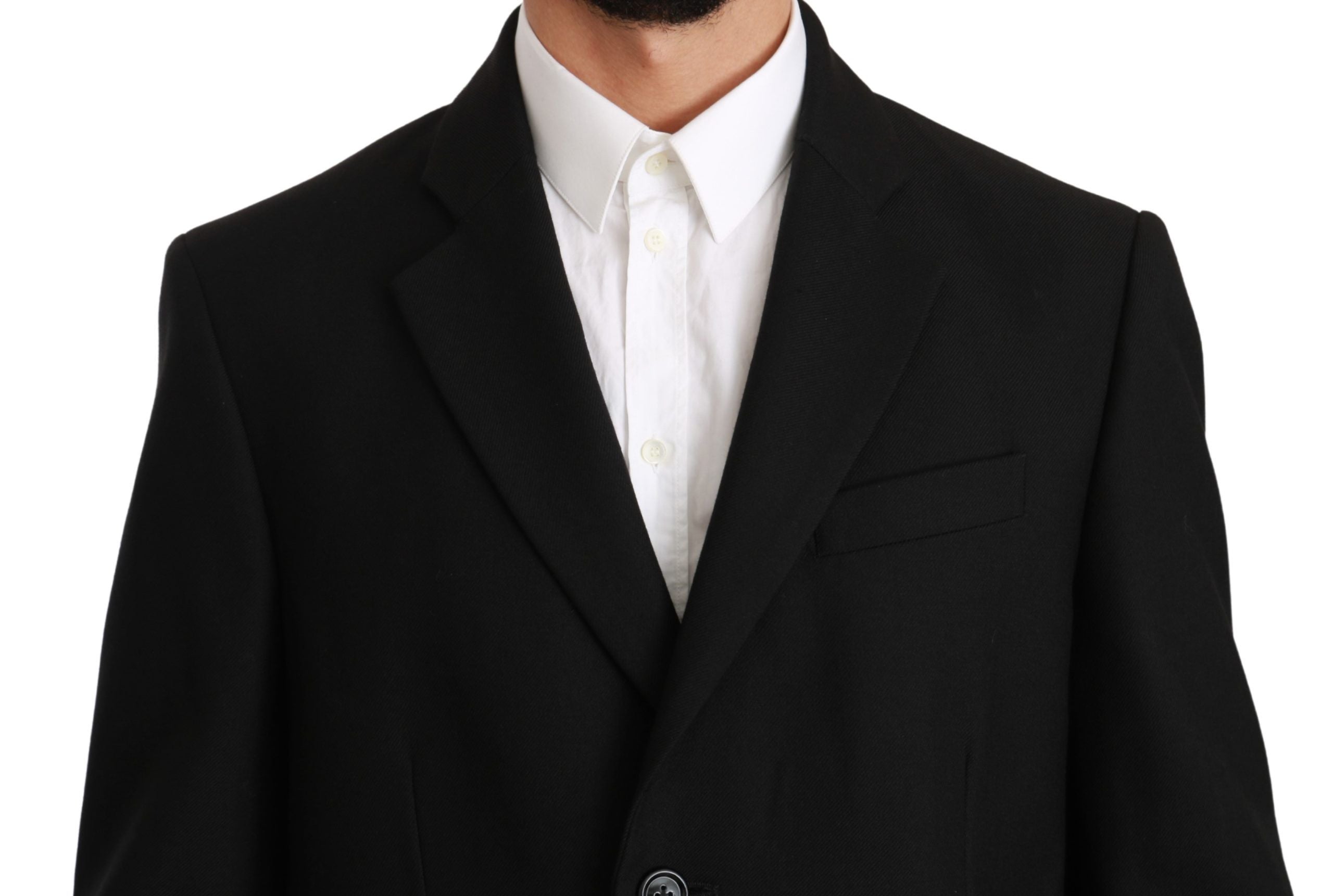 Dolce & Gabbana – Eleganter, formeller Blazer aus schwarzer Wolle