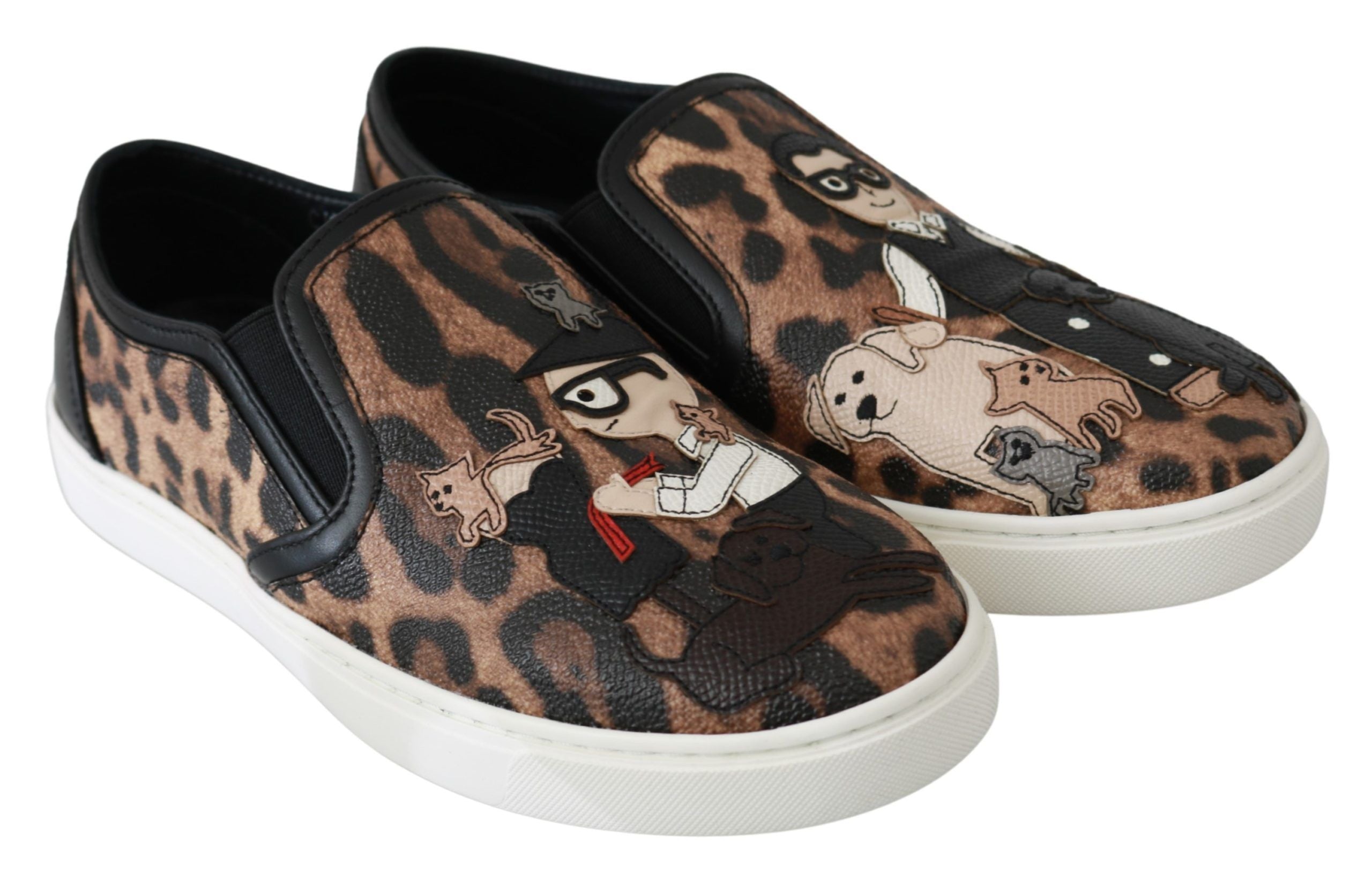 Dolce & Gabbana – Schicke Loafer mit Leopardenmuster für eleganten Komfort