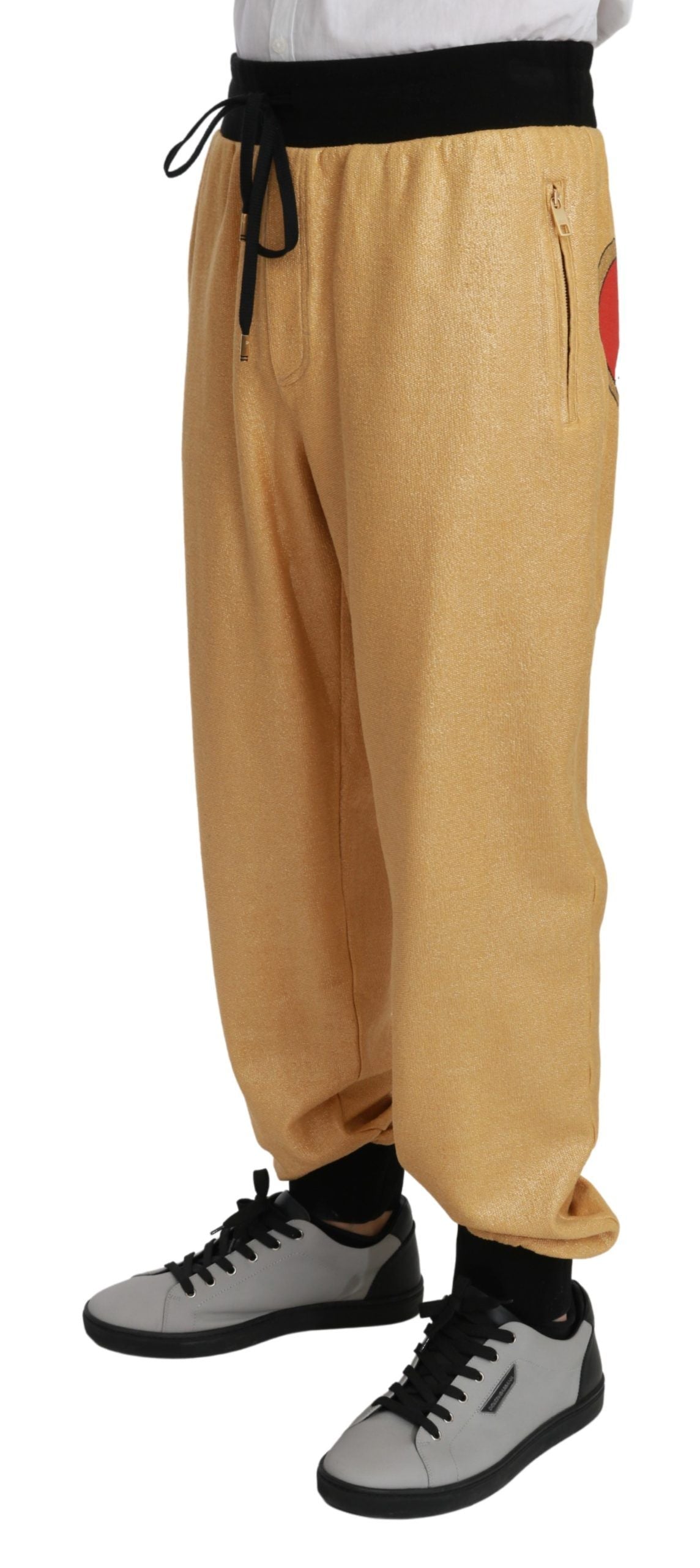 Dolce & Gabbana – Elegante Jogginghose mit Goldmotiv