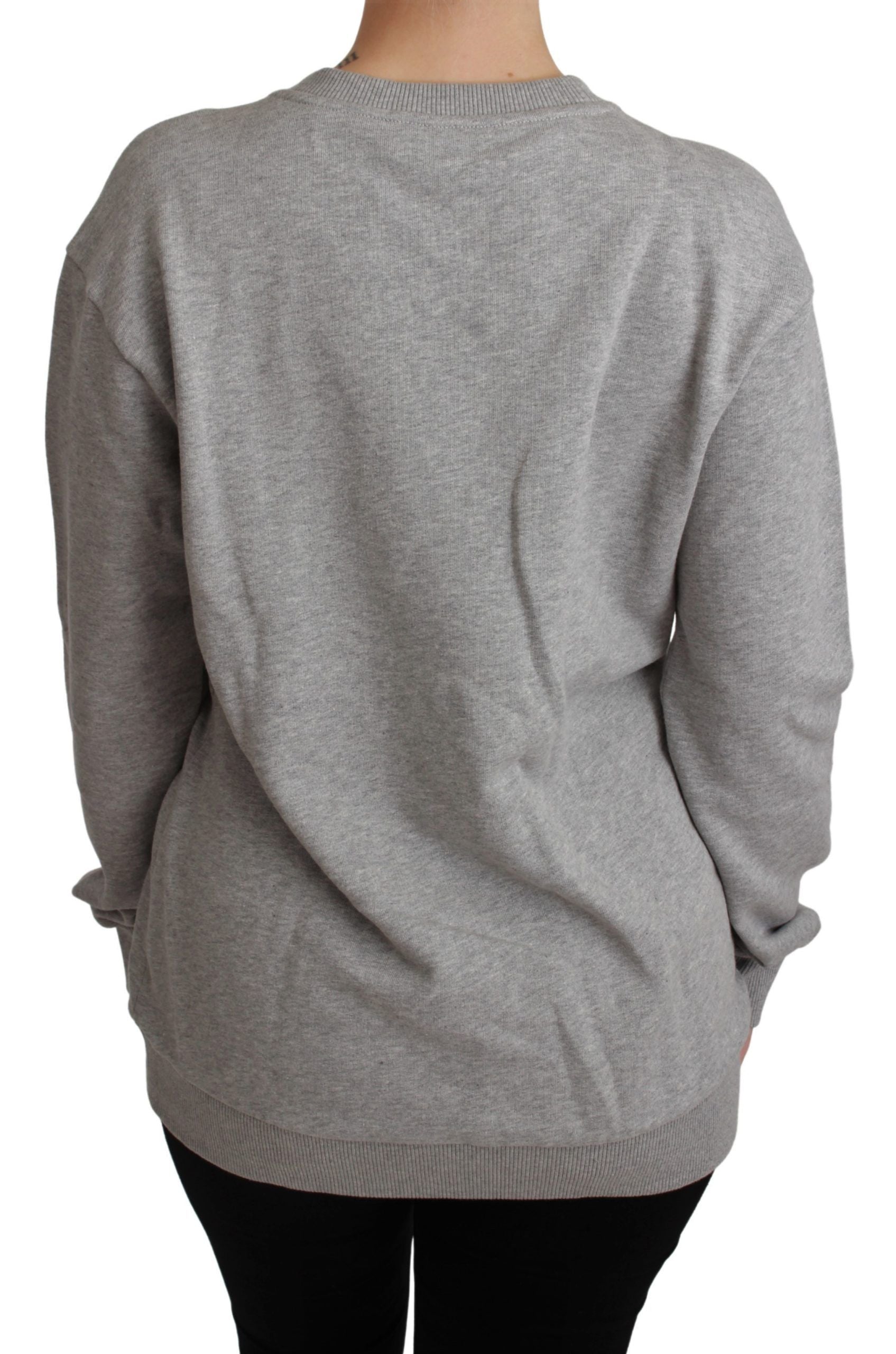 Dolce & Gabbana Eleganter mehrfarbiger Pullover mit Rundhalsausschnitt und Stickerei