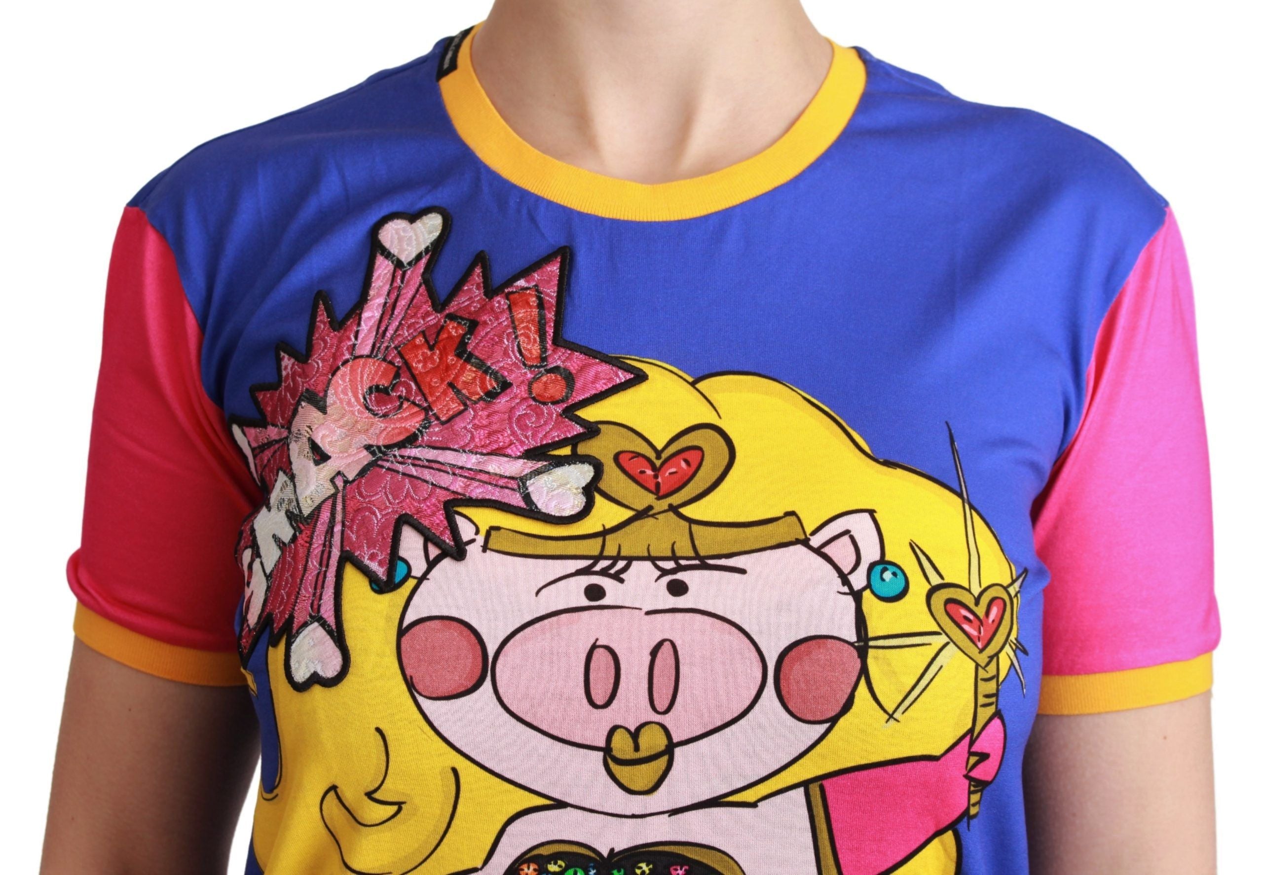 Dolce & Gabbana – Schickes Baumwoll-T-Shirt mit Rundhalsausschnitt und Supergirl-Motiv