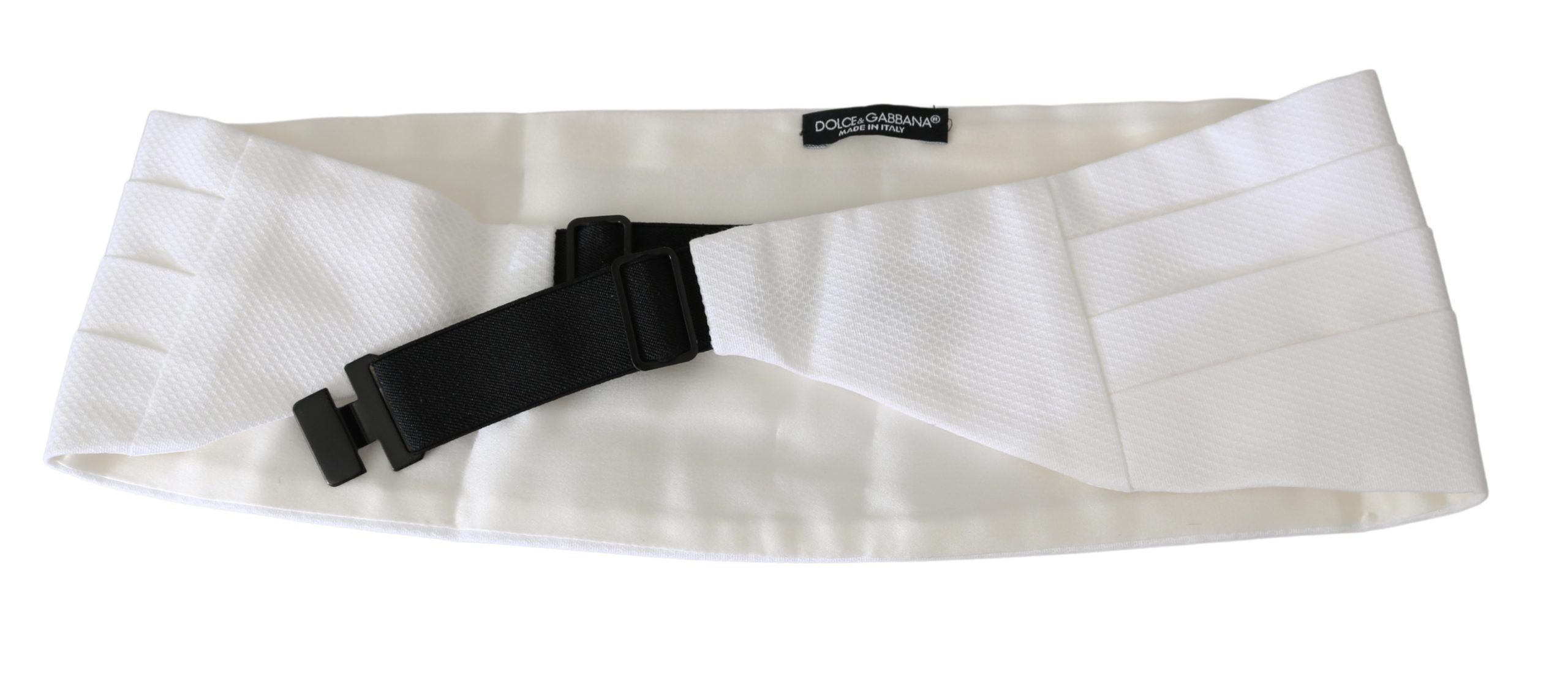 Dolce & Gabbana Eleganter Kummerbund aus weißer Seide