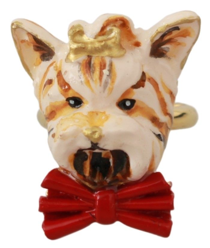 Inel auriu Dolce & Gabbana Chic Canine Statement