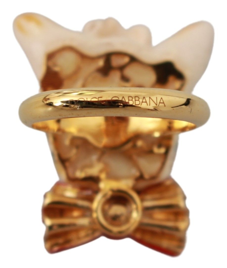 Inel auriu Dolce & Gabbana Chic Canine Statement