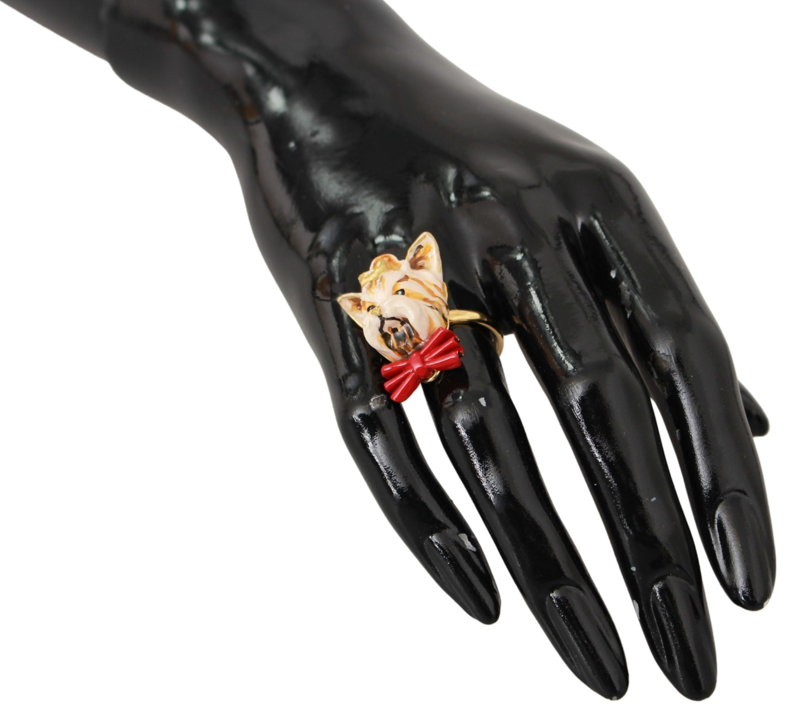 Inel auriu Dolce & Gabbana Chic Canine Statement