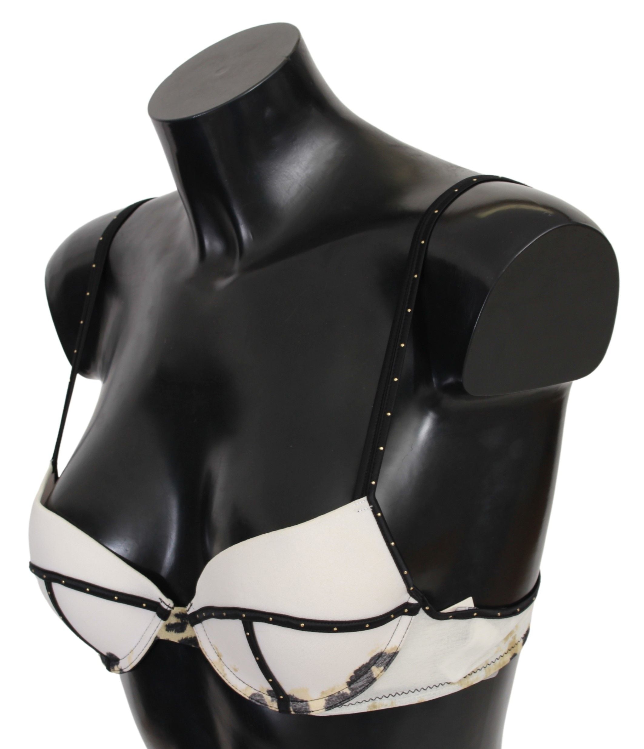 Sutien push-up elegant Just Cavalli alb cu detalii cu logo