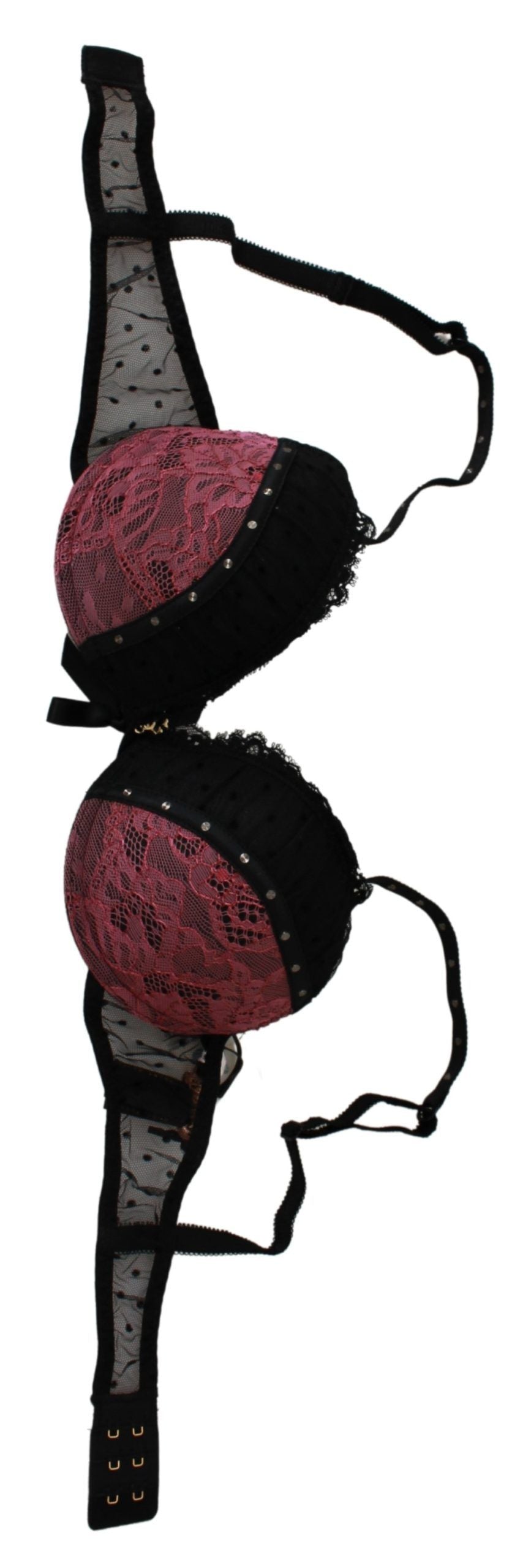 Roberto Cavalli Eleganter Push-Up-BH aus schwarzer Spitze