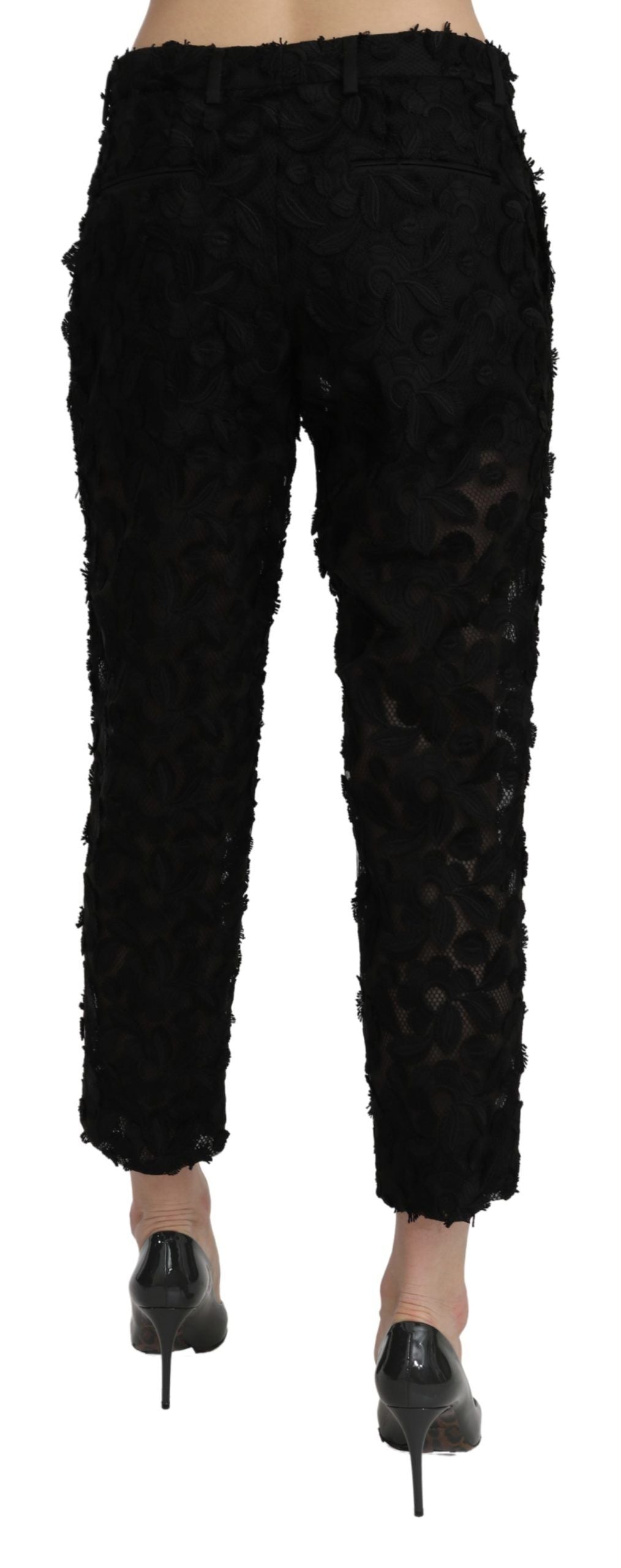 Dolce & Gabbana Elegante gerade geschnittene Spitzenhose