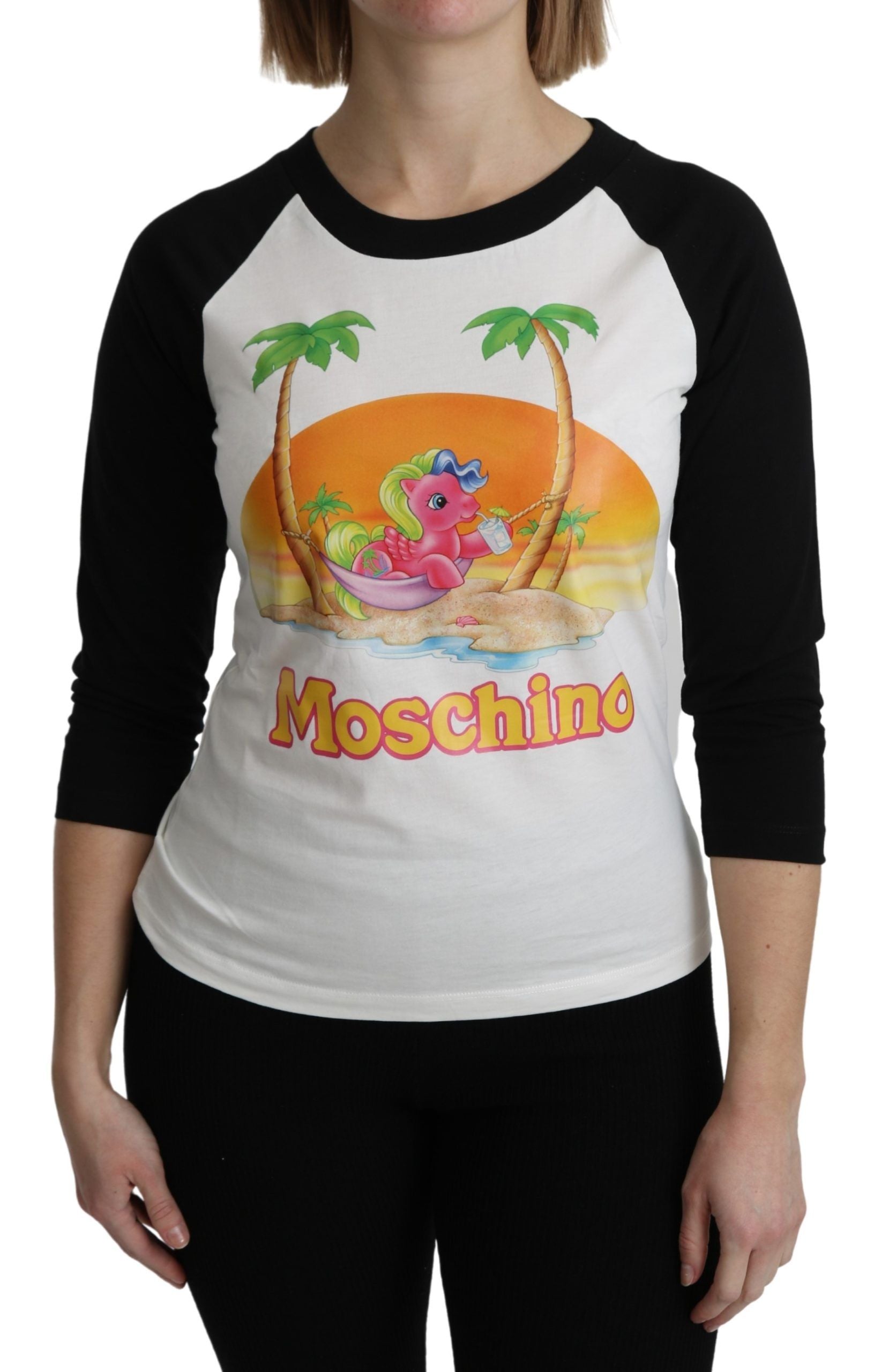 Moschino Chic My Little Pony - Bluză cu guler rotund din bumbac