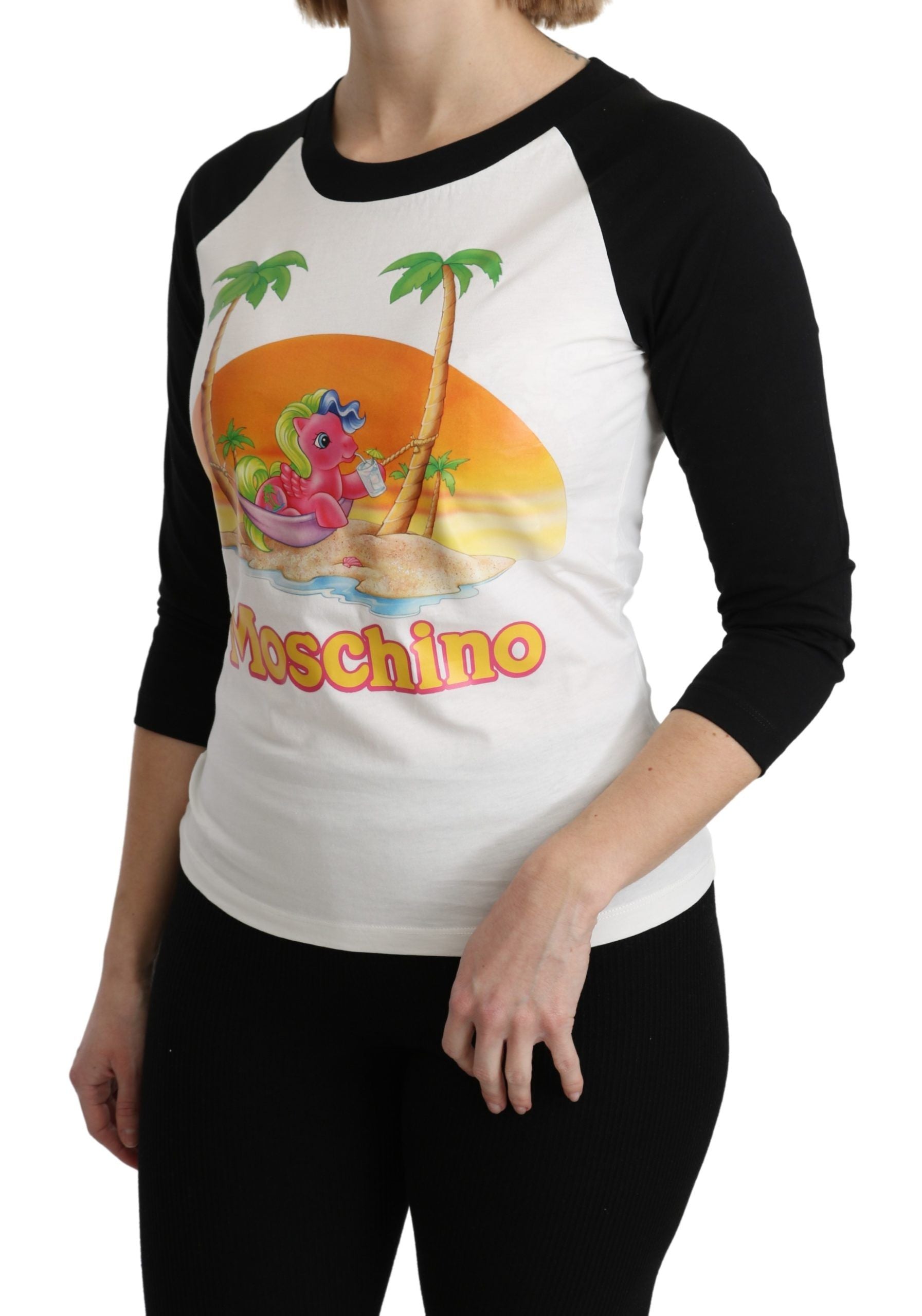 Moschino Chic My Little Pony - Bluză cu guler rotund din bumbac
