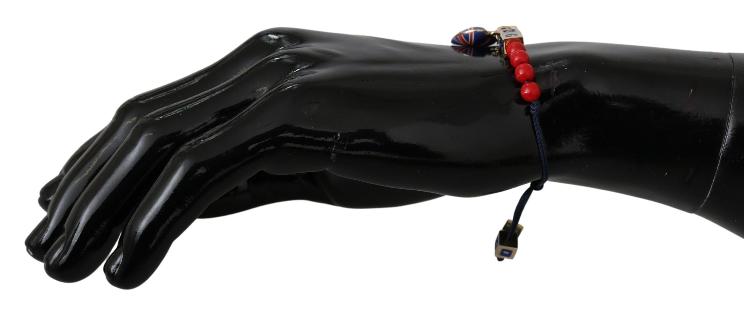 Brățară Dolce & Gabbana Elegant Blue Red Glass Bumbac Amestec