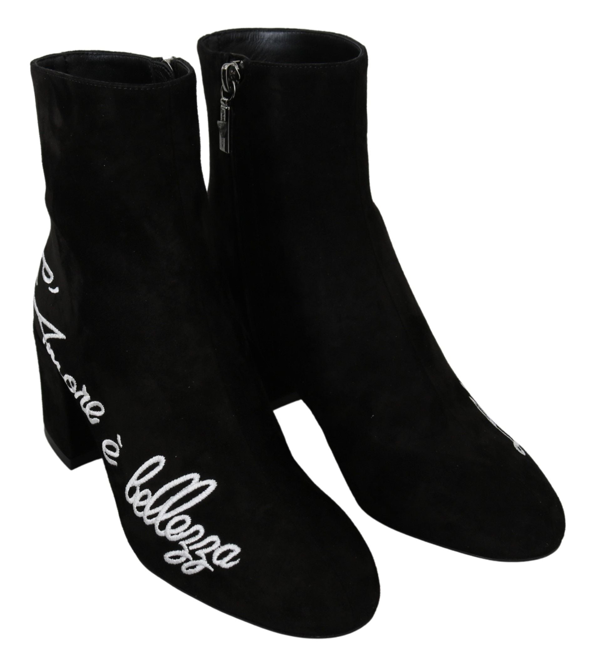 Dolce & Gabbana Schicke bestickte Stiefeletten