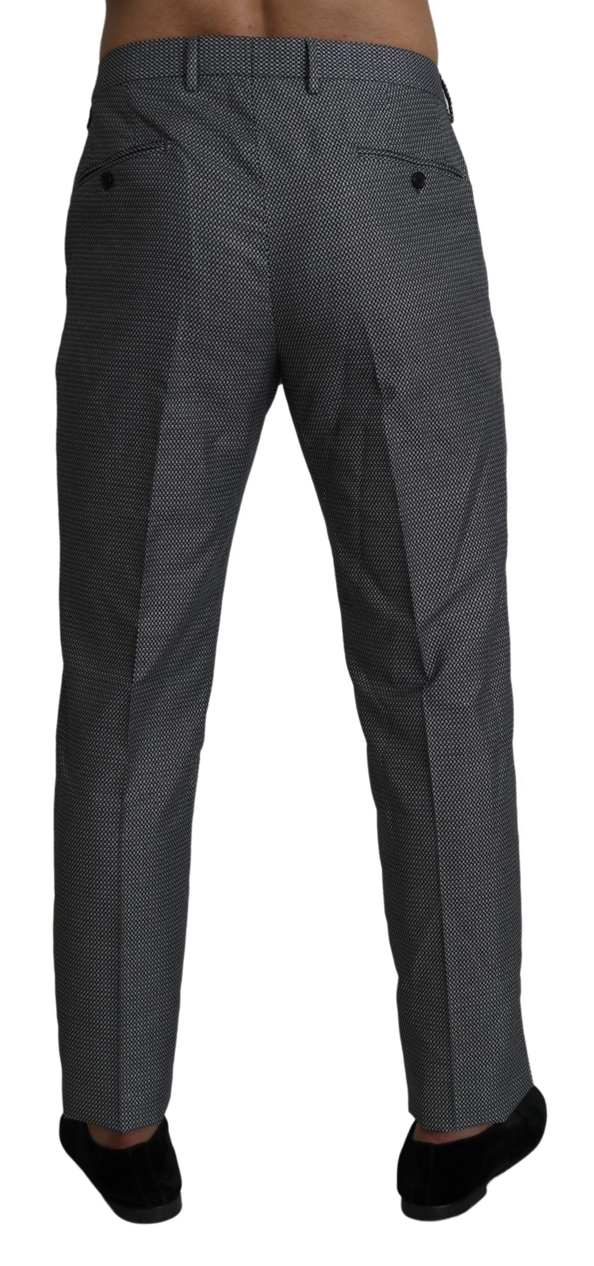 Dolce & Gabbana Elegante graue Slim Fit-Anzughose