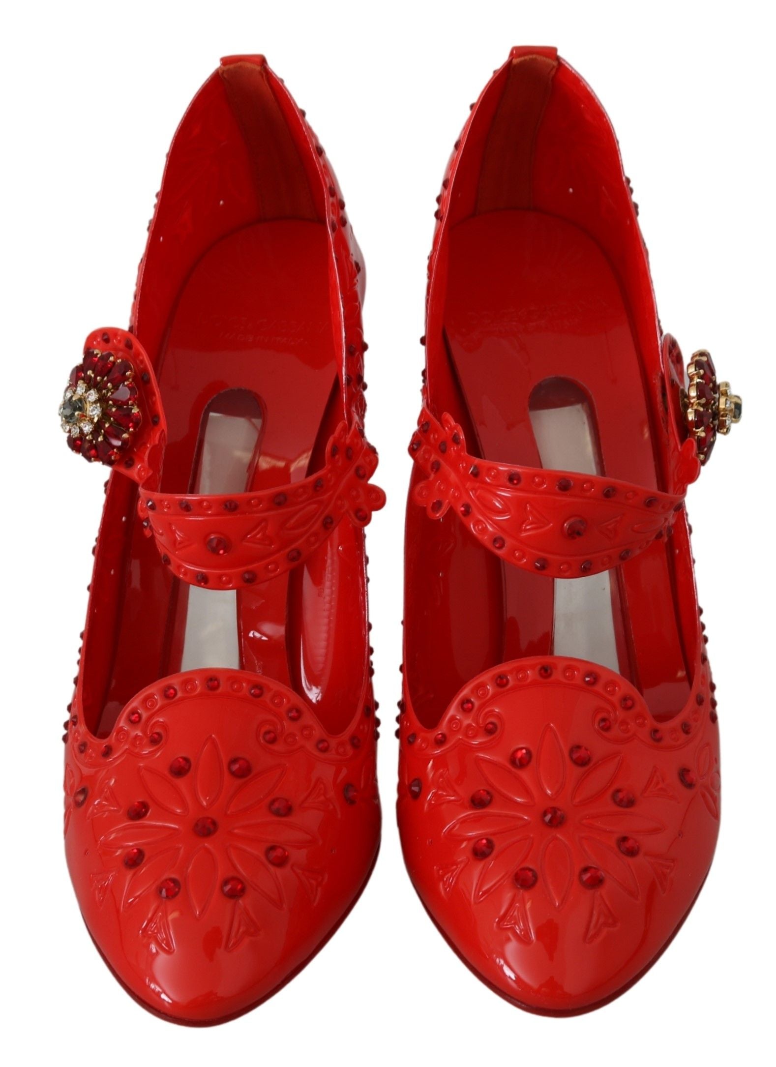 Dolce & Gabbana Schicke Cinderella-Pumps mit rotem Kristall