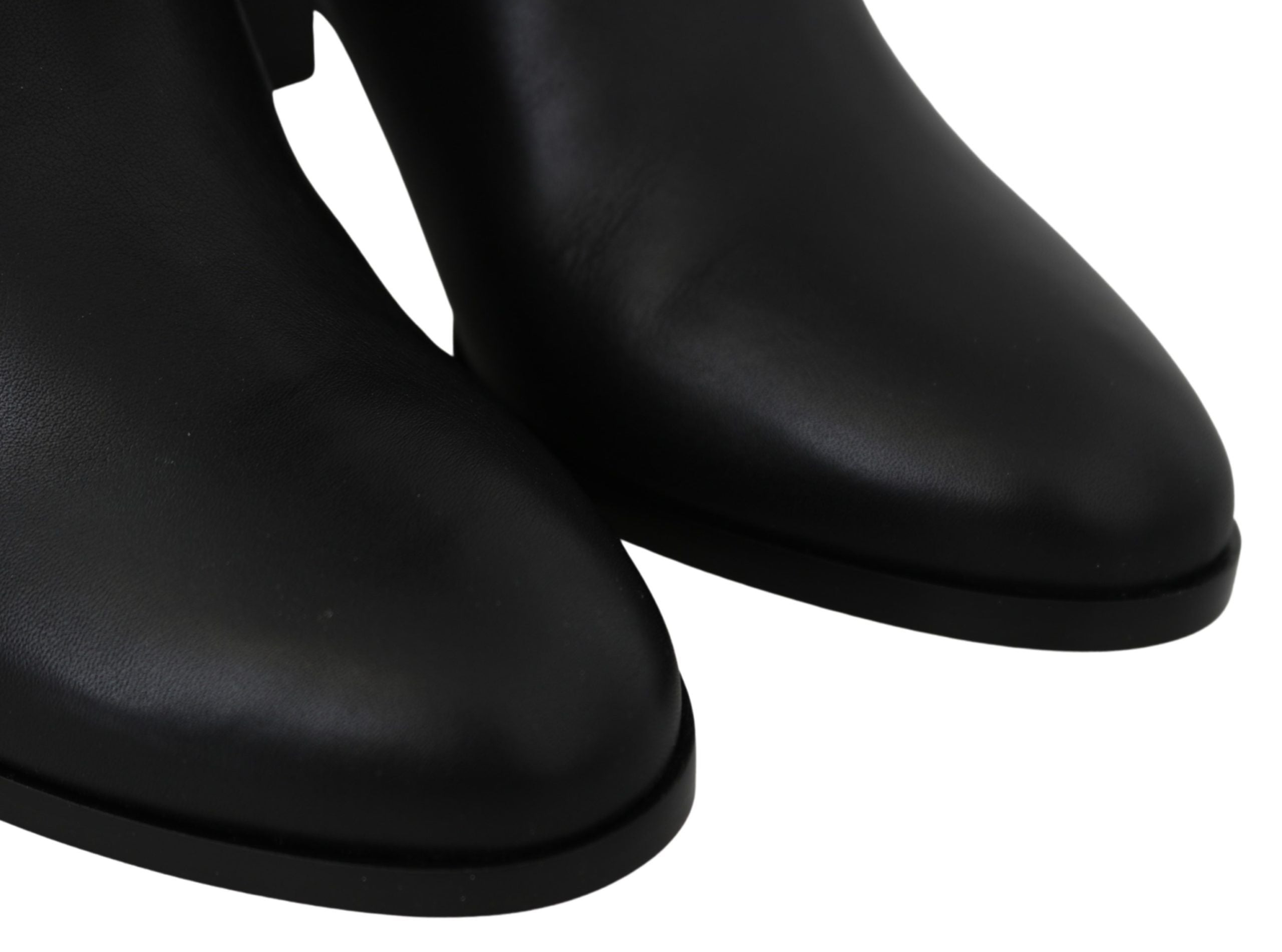 Jimmy Choo Elegante schwarze Stiefel mit Absatz aus Kalbsleder