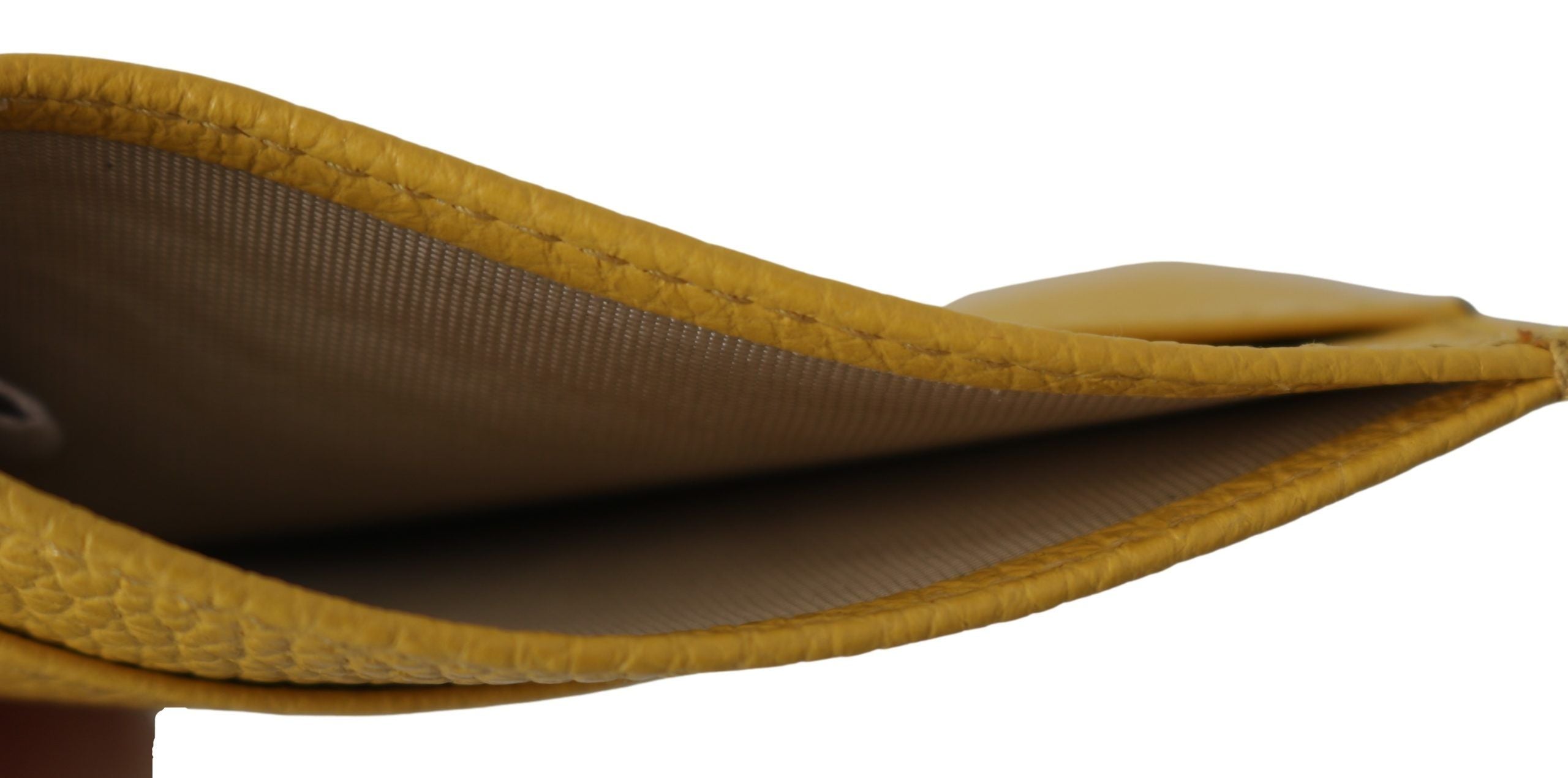 Portcarduri Jimmy Choo din piele galben Sunshine