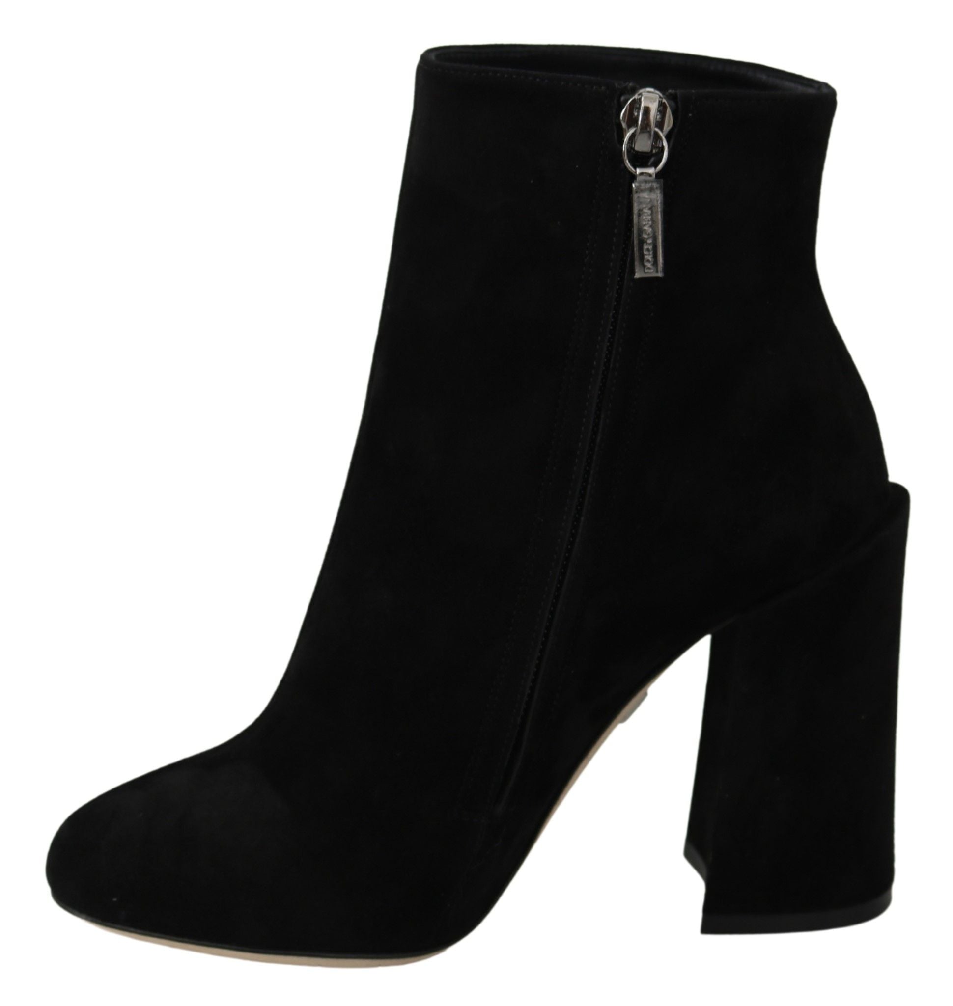 Dolce & Gabbana bestickte Stiefeletten aus Lammwildleder