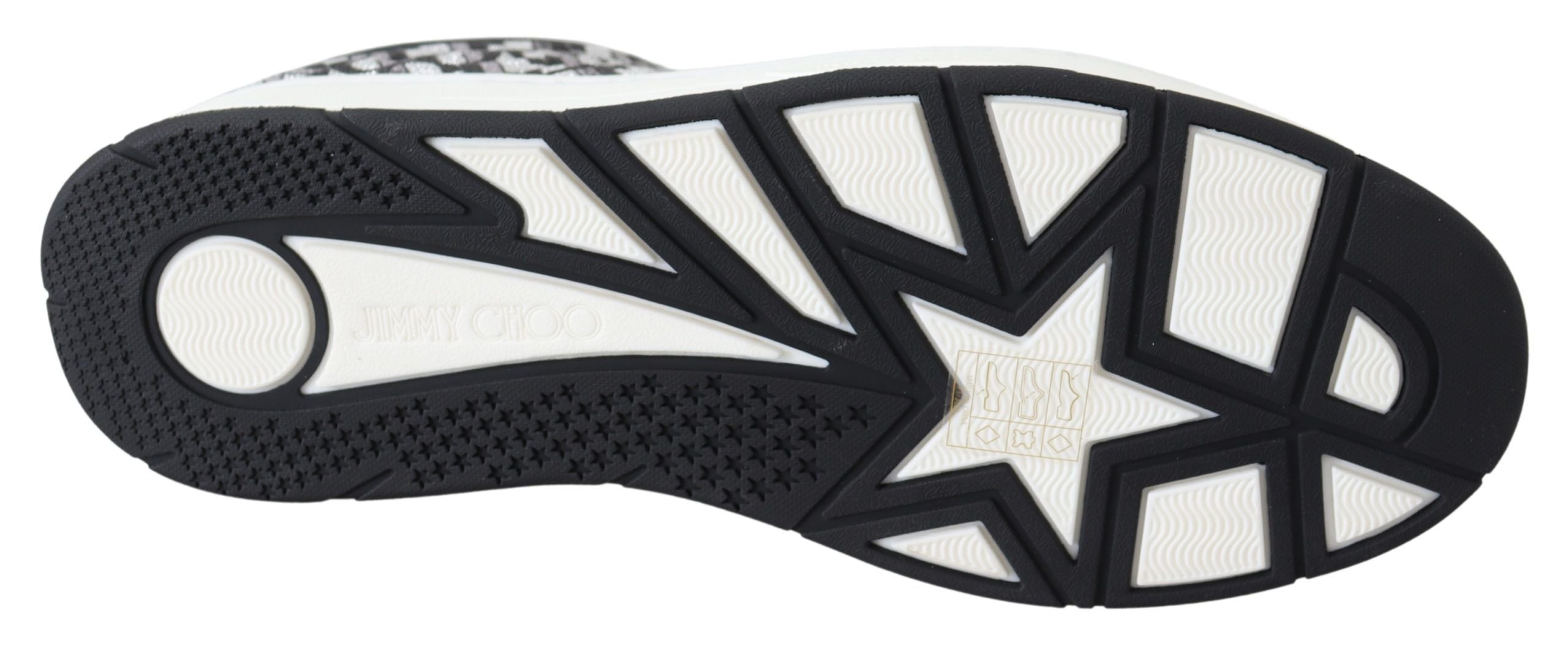 Teniși Jimmy Choo Glittering Slip-On - Argintii și Negri