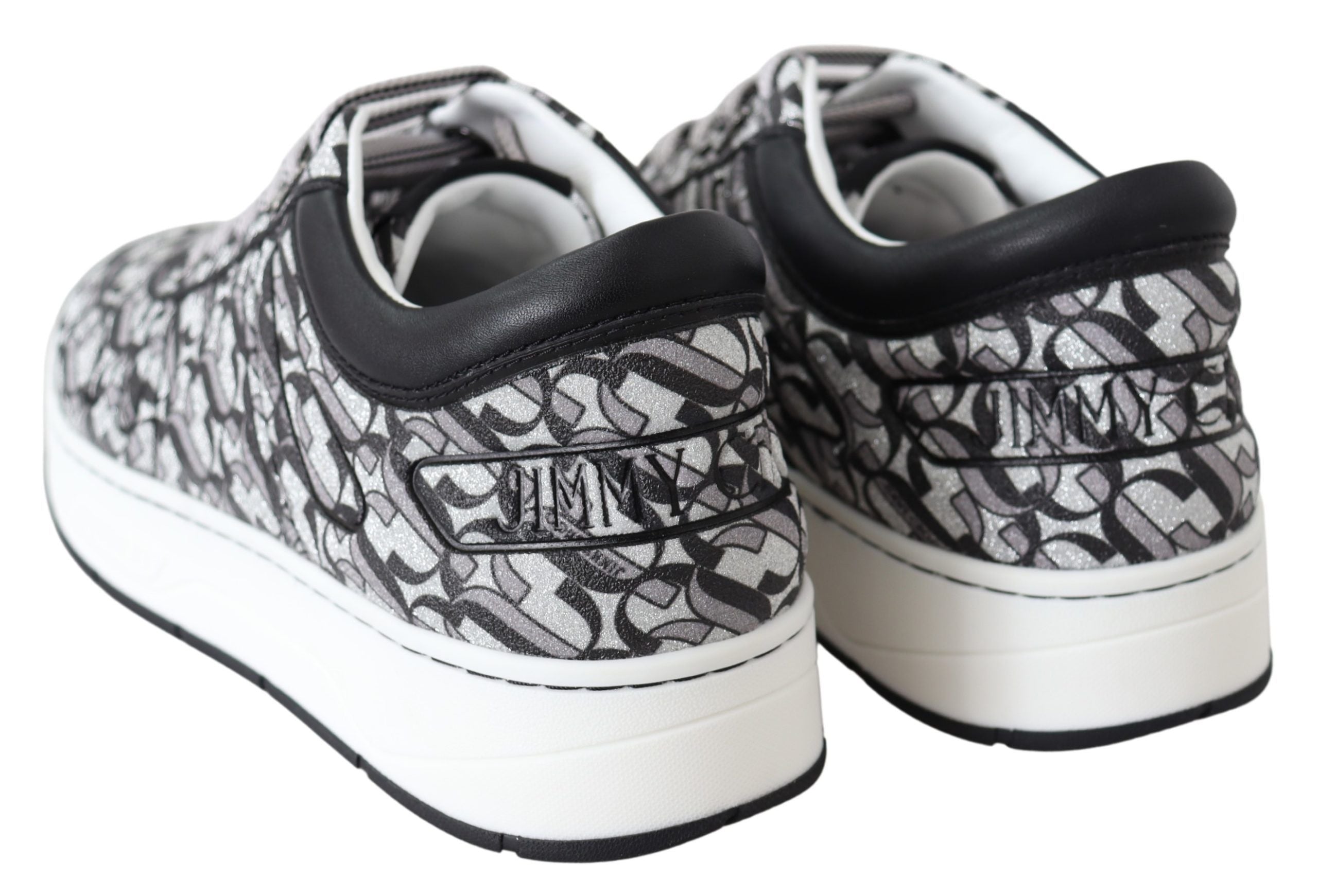 Teniși Jimmy Choo Glittering Slip-On - Argintii și Negri