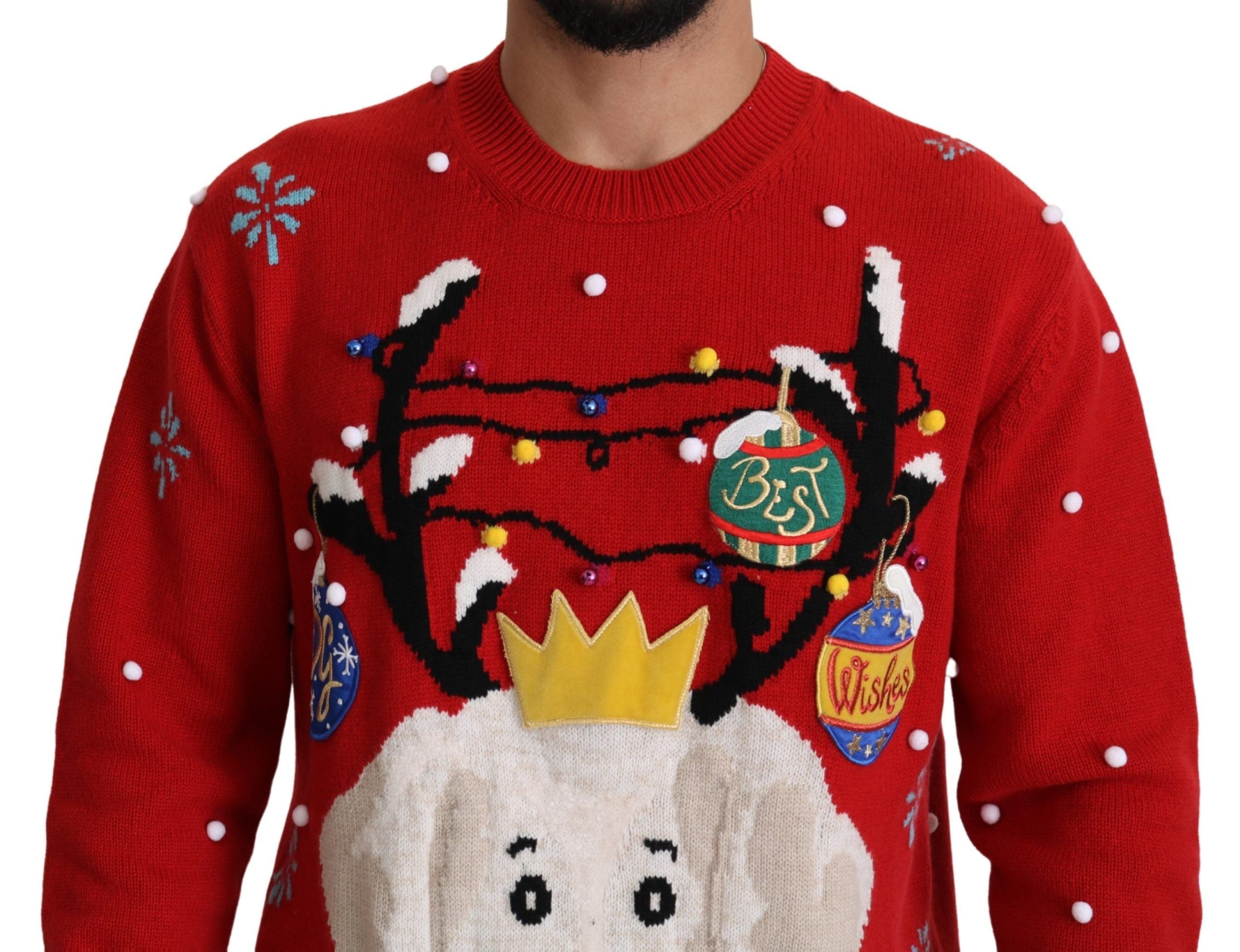 Pulover elegant din cașmir de Crăciun Dolce & Gabbana
