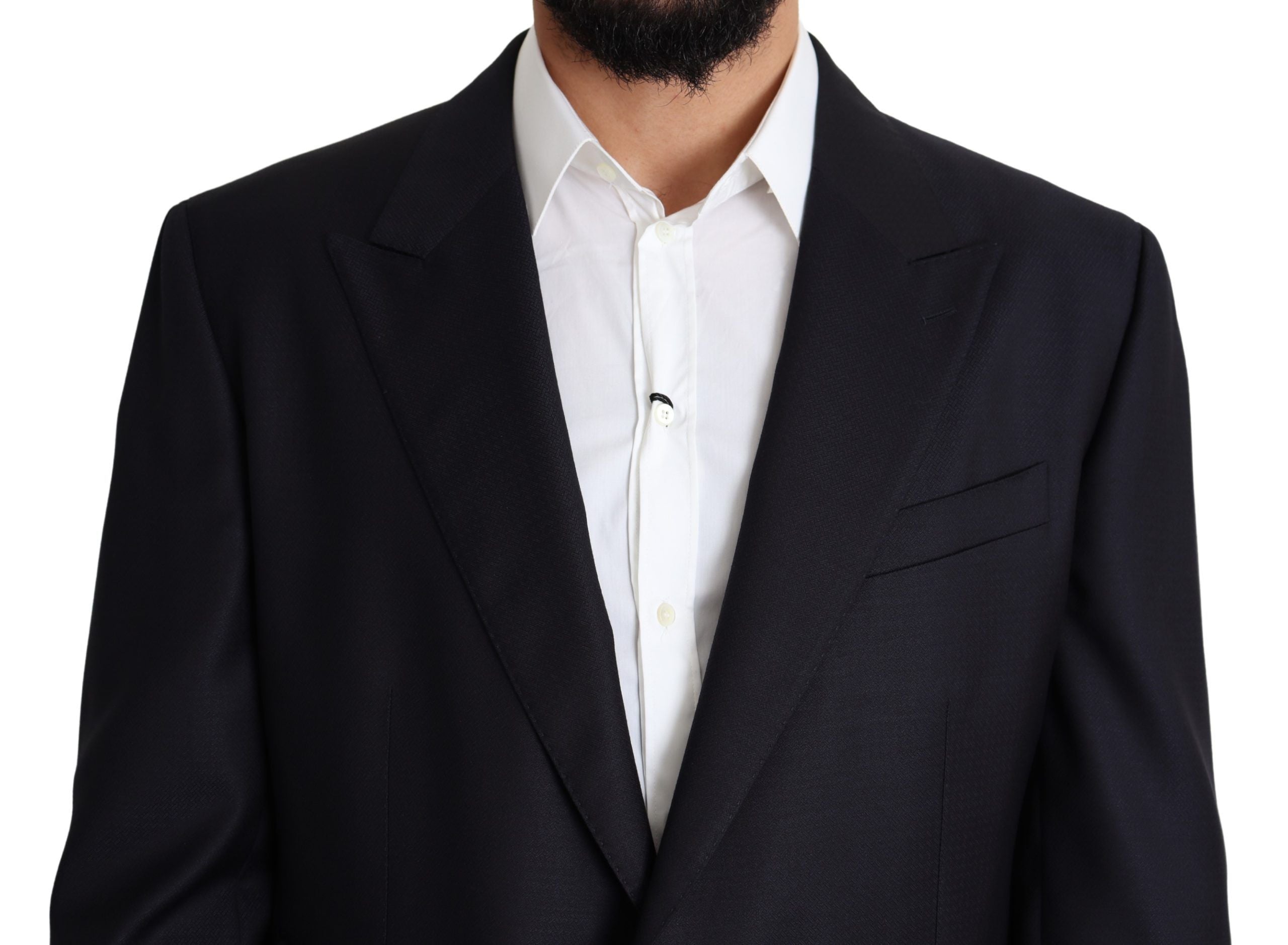 Dolce & Gabbana Eleganter schwarzer Herrenblazer aus Schurwolle