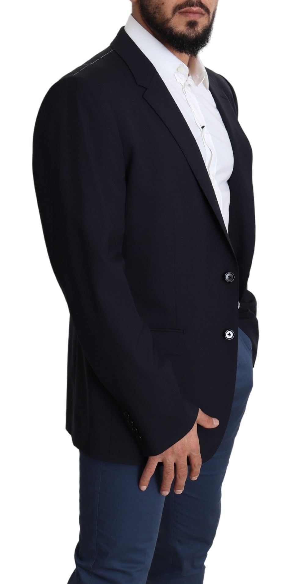 Dolce & Gabbana – Exquisiter schwarzer Martini-Blazer aus Wollstretch