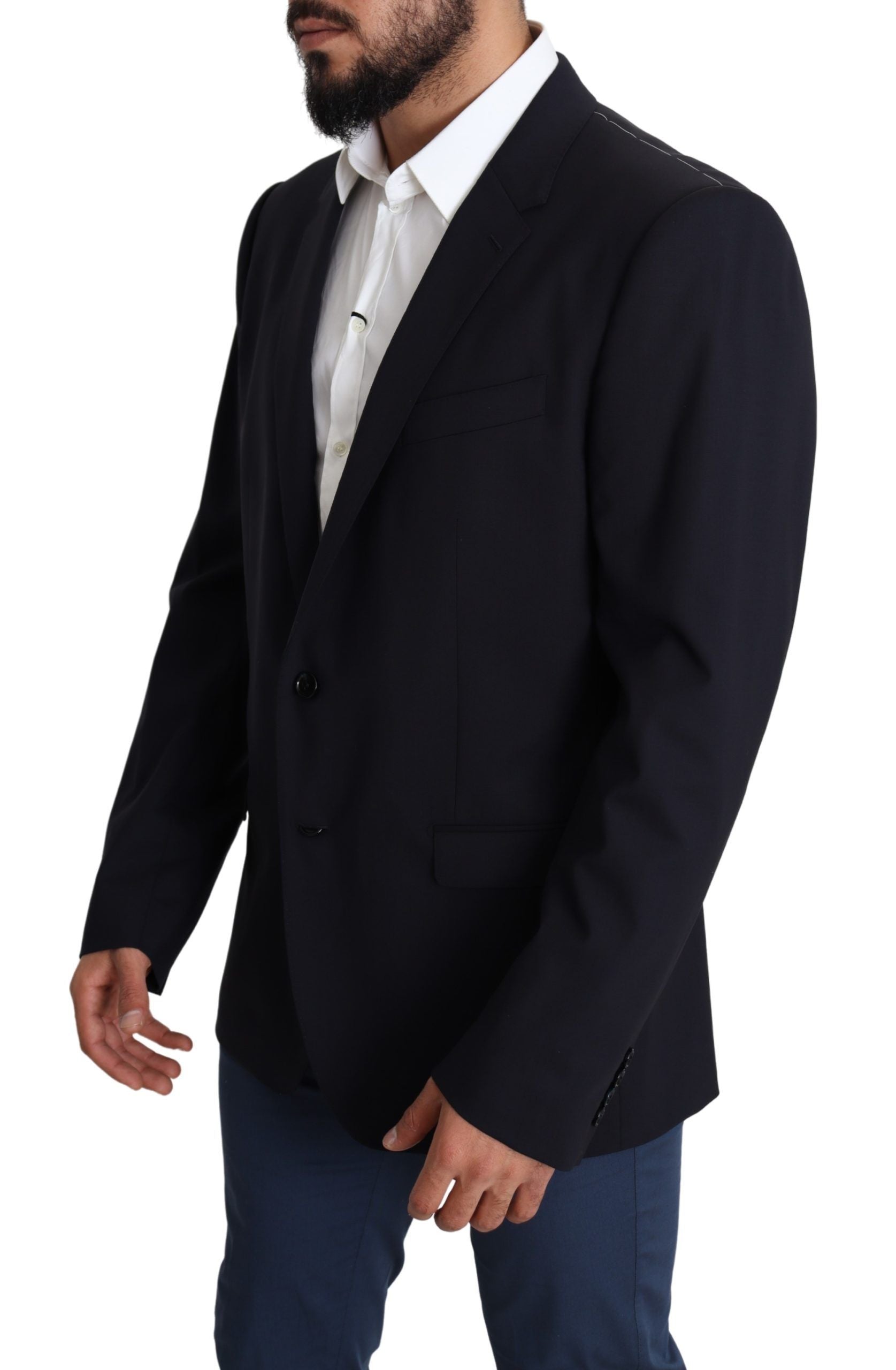 Dolce & Gabbana – Exquisiter schwarzer Martini-Blazer aus Wollstretch