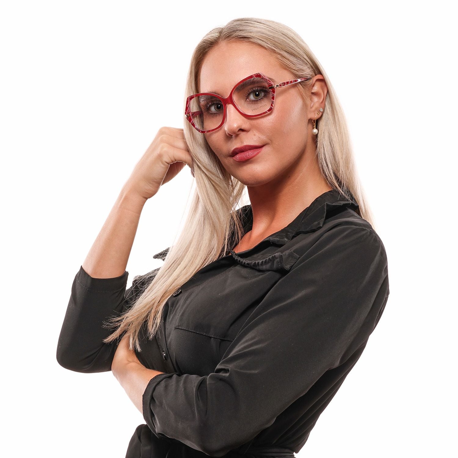 Emilio Pucci Rote Brillenfassungen für Damen
