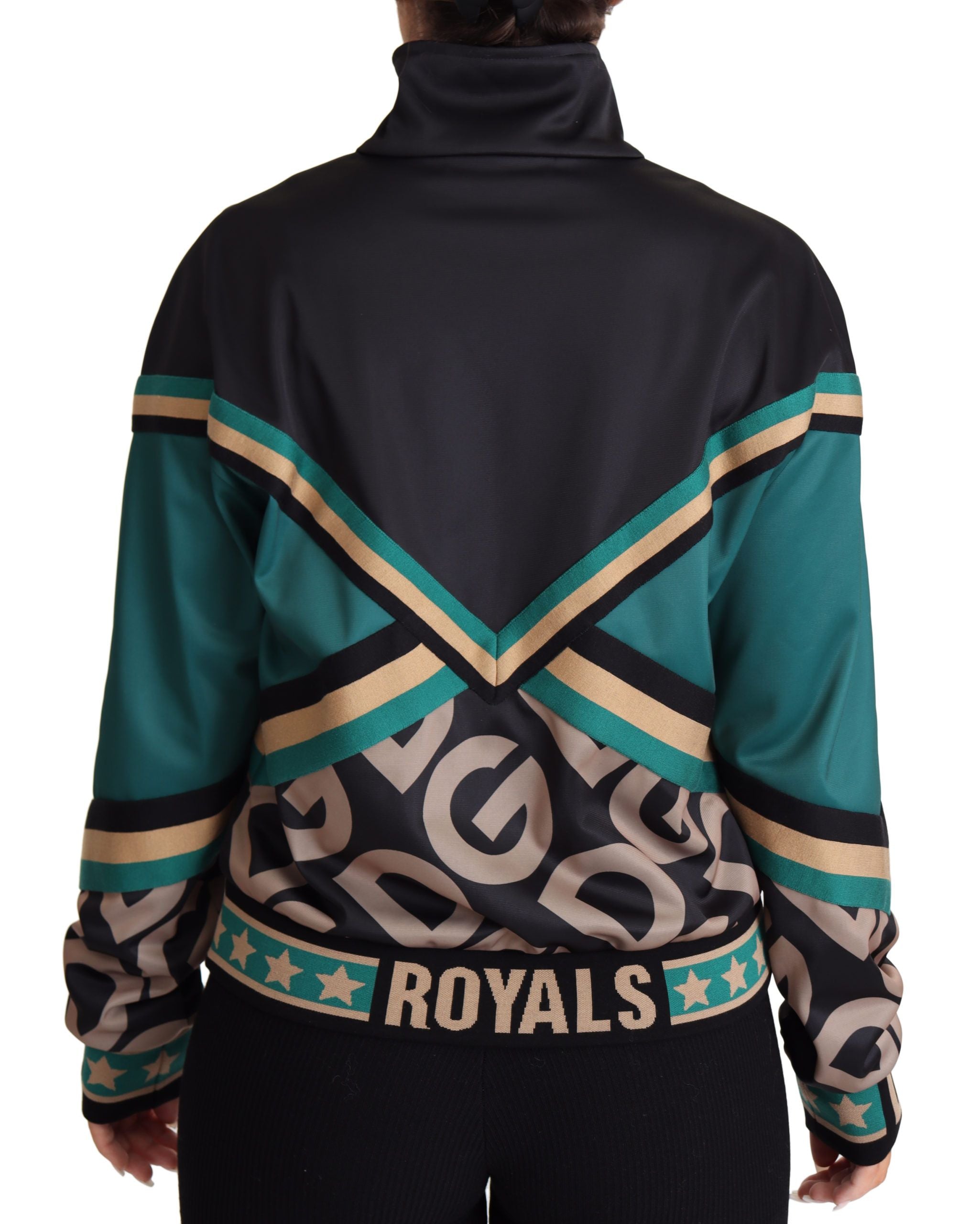 Dolce & Gabbana Schicke mehrfarbige Trainingsjacke mit Logo Mania