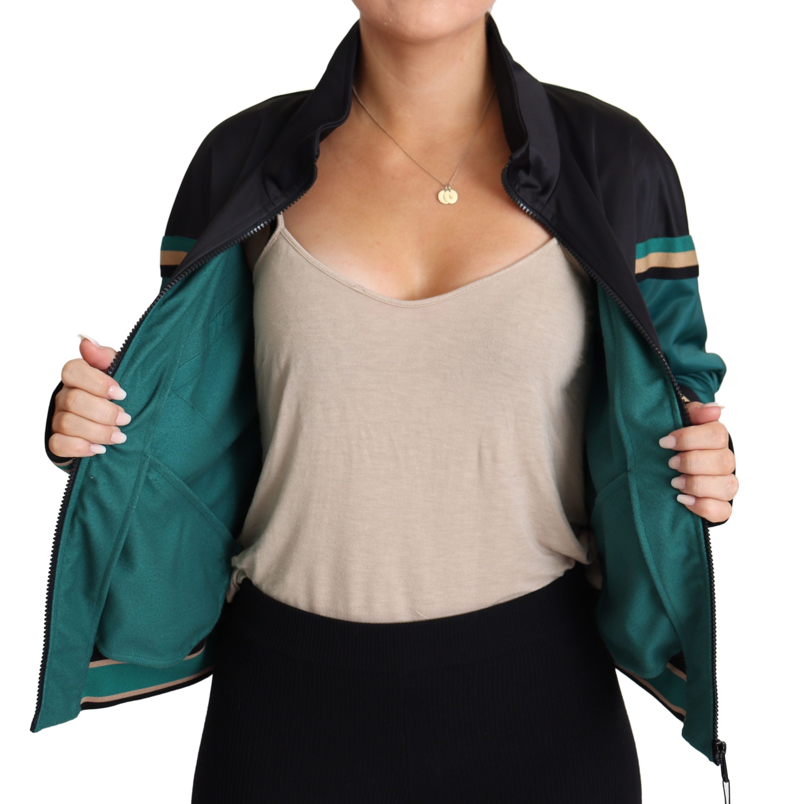 Dolce & Gabbana Schicke mehrfarbige Trainingsjacke mit Logo Mania