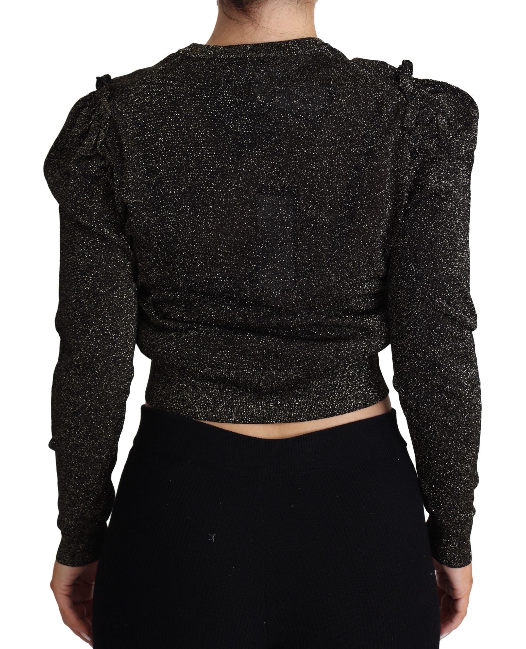 Dolce & Gabbana Eleganter Kurzpullover mit Logo-Detail
